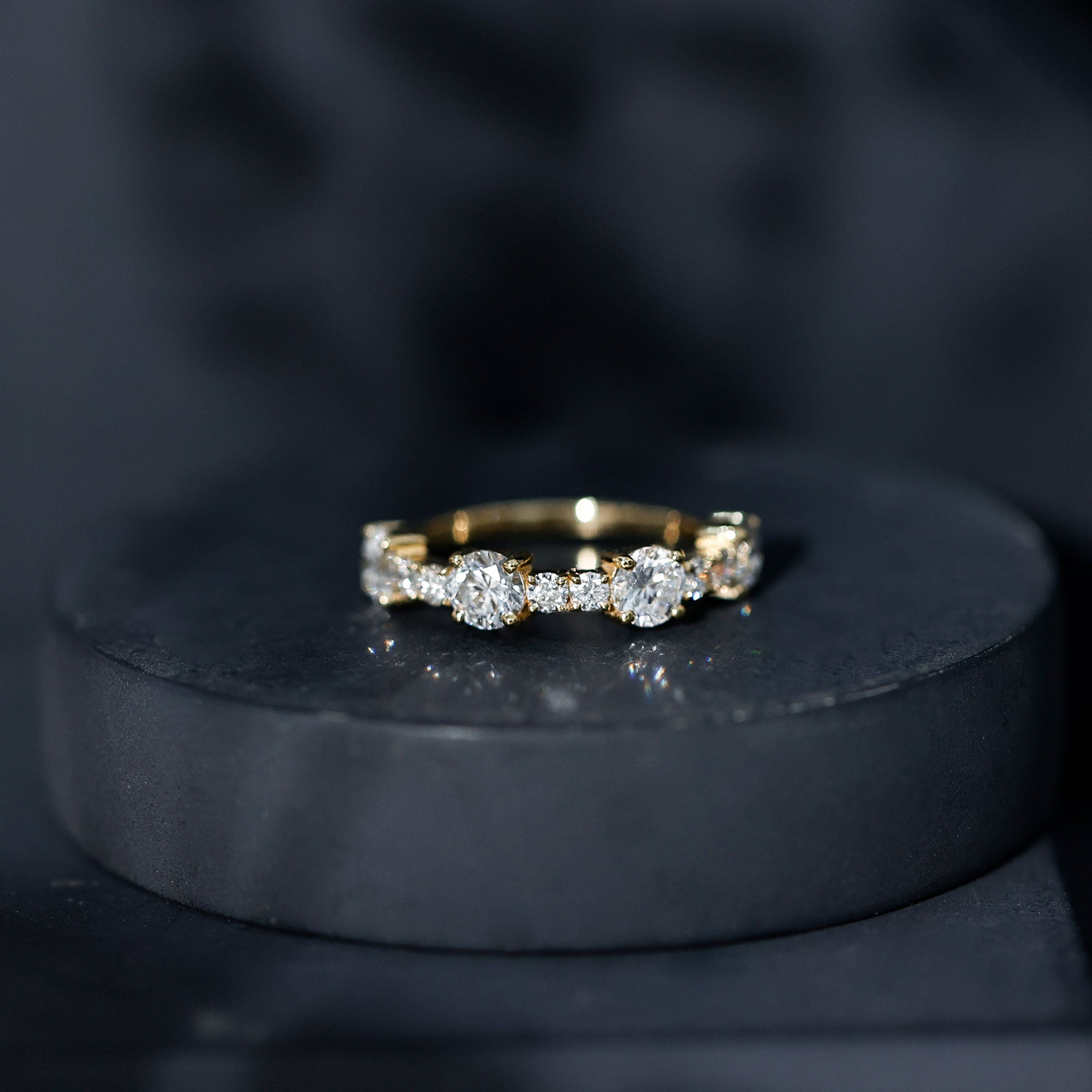 Lab Grown Diamond Stackable Eternity Ring For Women Lab - ( EF-VS ) - Rosec Jewels