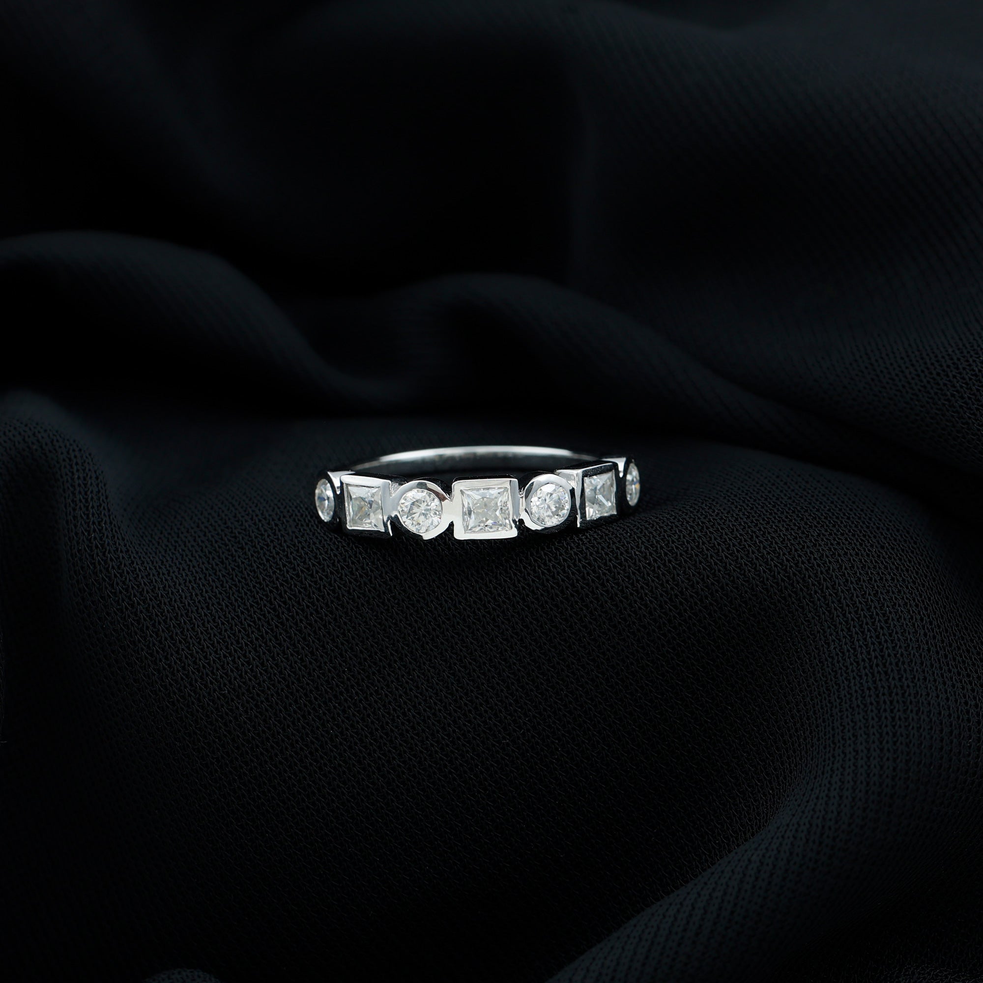 Diamond Eternity Anniversary Band Ring for Women Lab - ( EF-VS ) - Rosec Jewels
