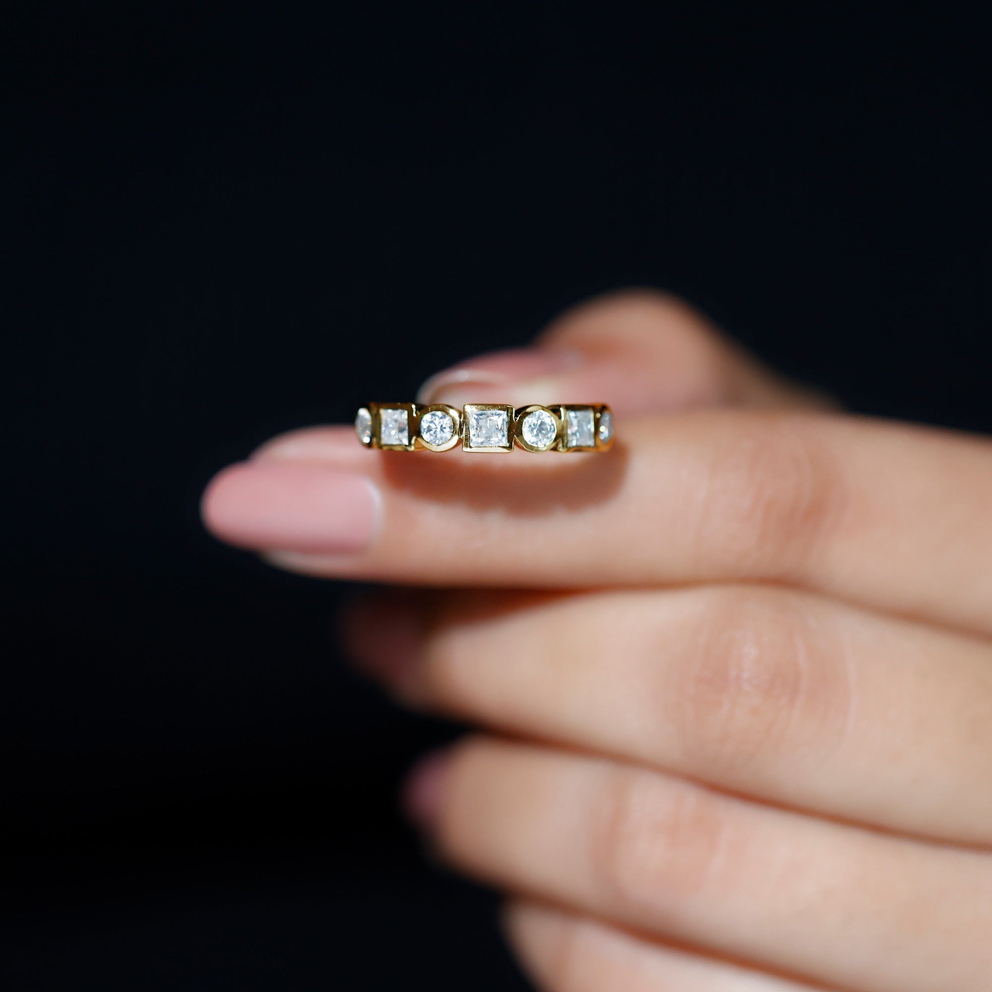 Diamond Eternity Anniversary Band Ring for Women Lab - ( EF-VS ) - Rosec Jewels