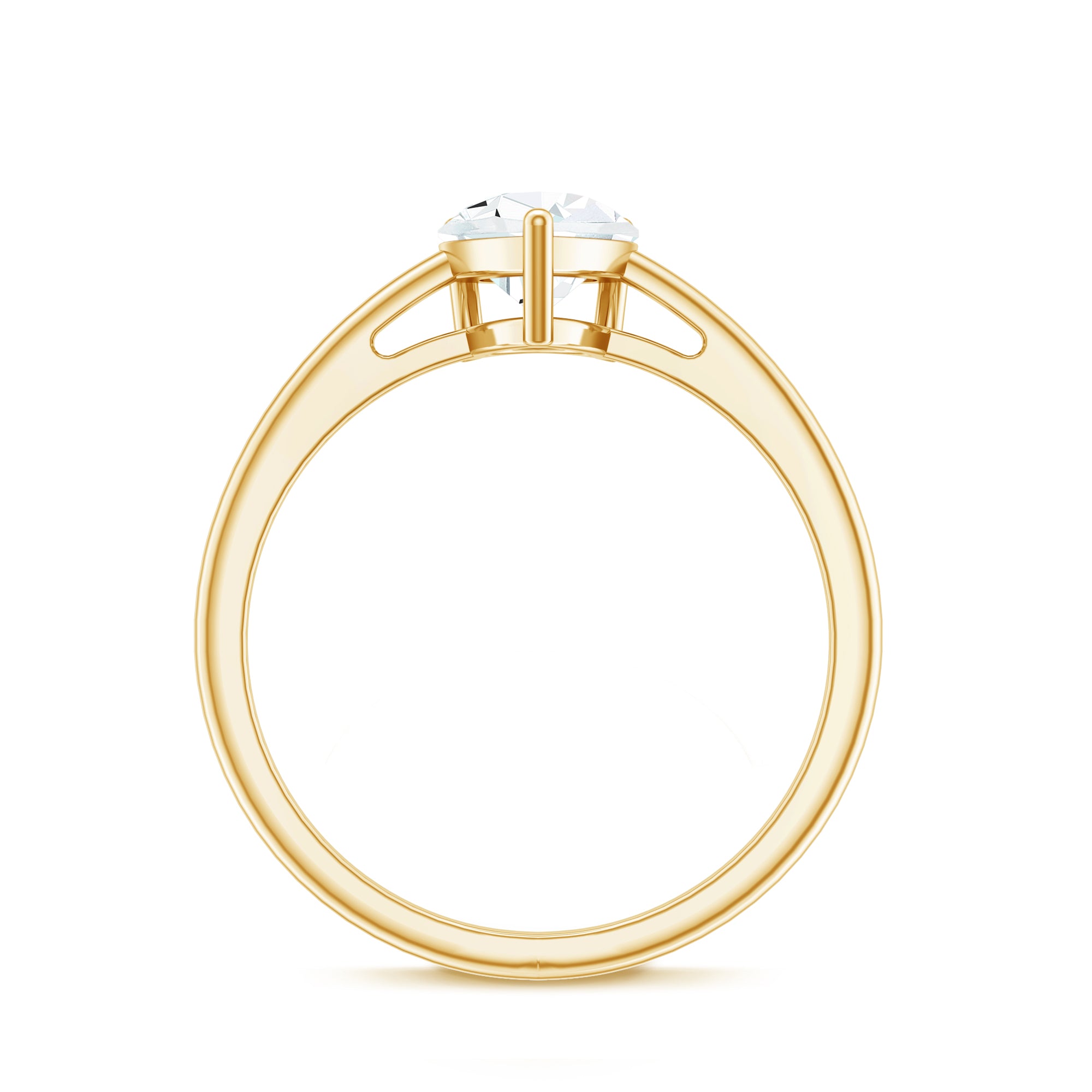 Rosec Jewels-Single Stone Lab Grown Diamond Pear Engagement Ring