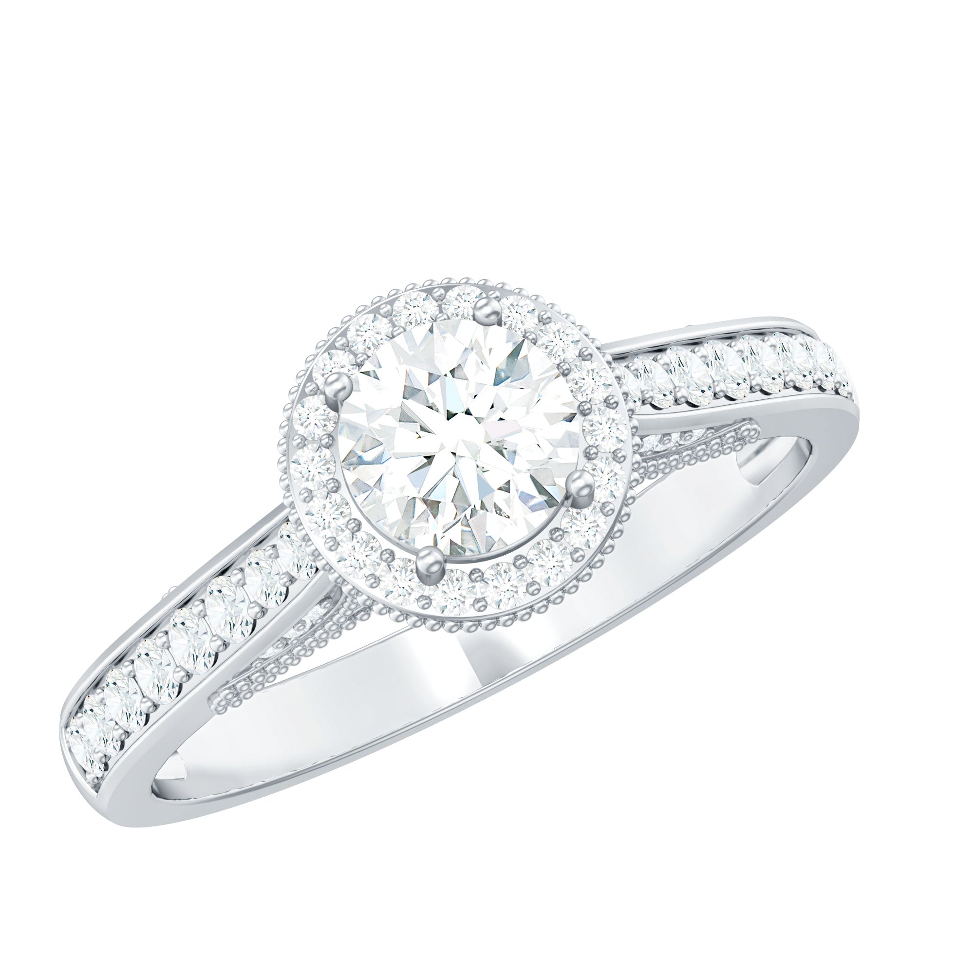 Diamond Vintage Looking Engagement Ring