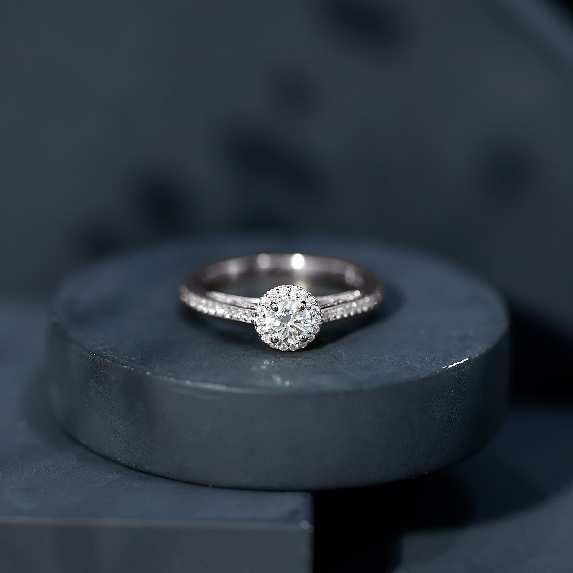 Rosec Jewels-Diamond Vintage Looking Engagement Ring