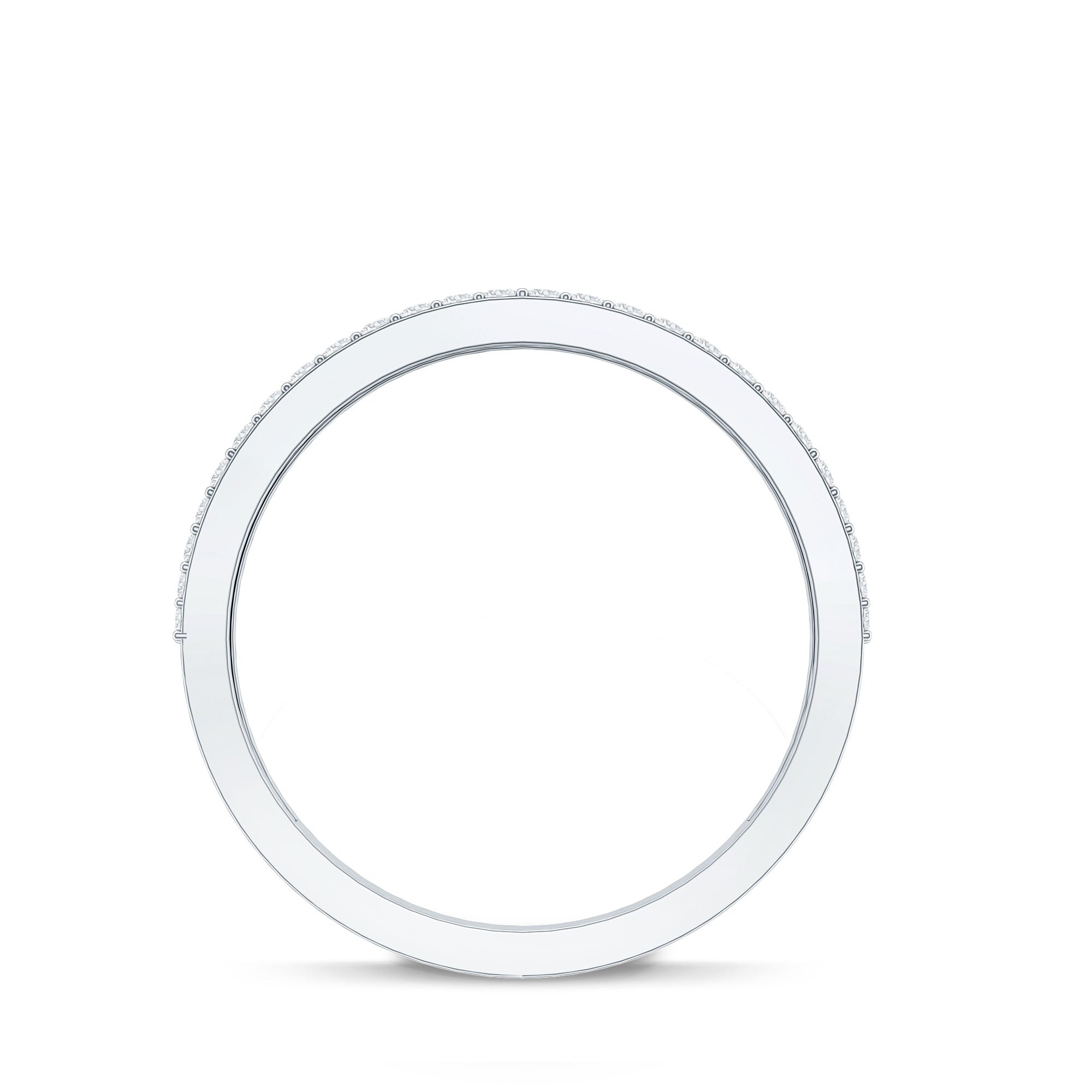 Brilliant Cut Lab Grown Diamond Classic Wedding Band Ring Lab - ( EF-VS ) - Rosec Jewels