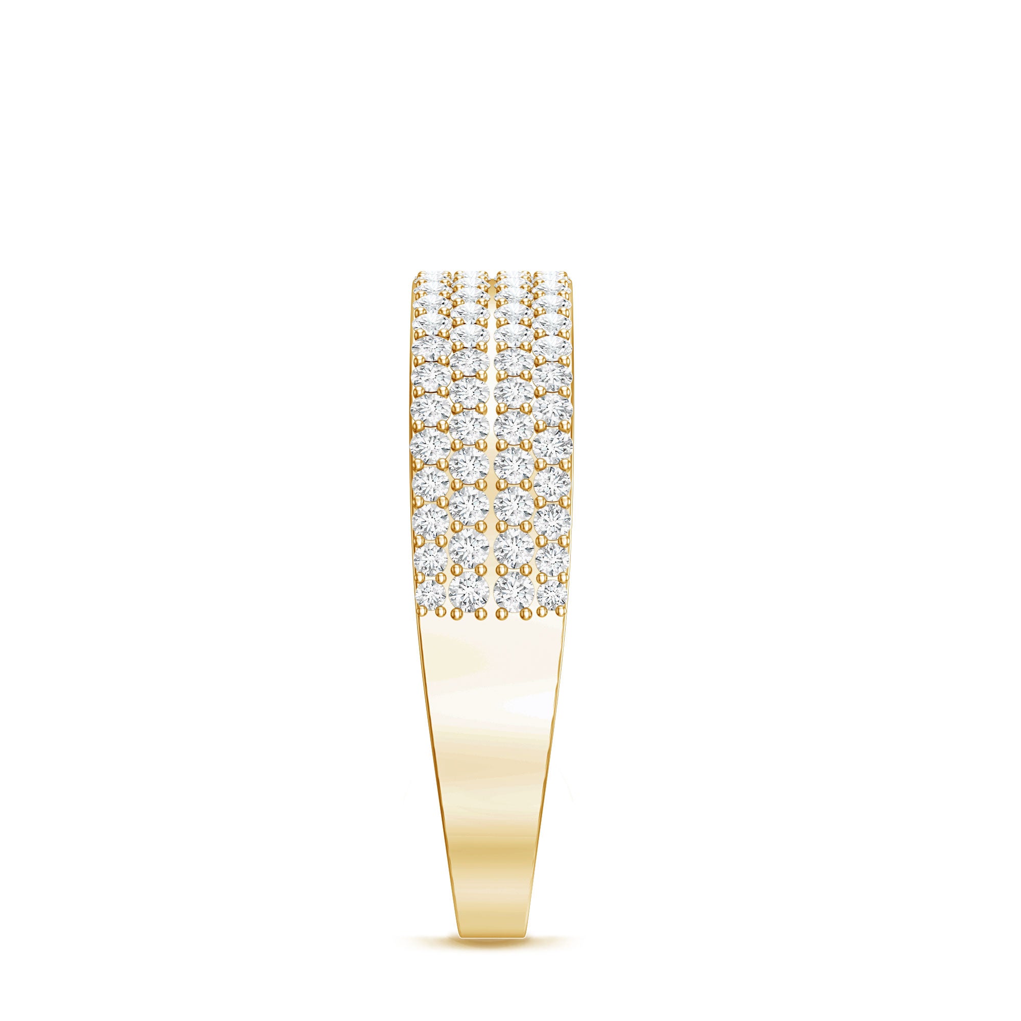 Brilliant Cut Lab Grown Diamond Classic Wedding Band Ring Lab - ( EF-VS ) - Rosec Jewels