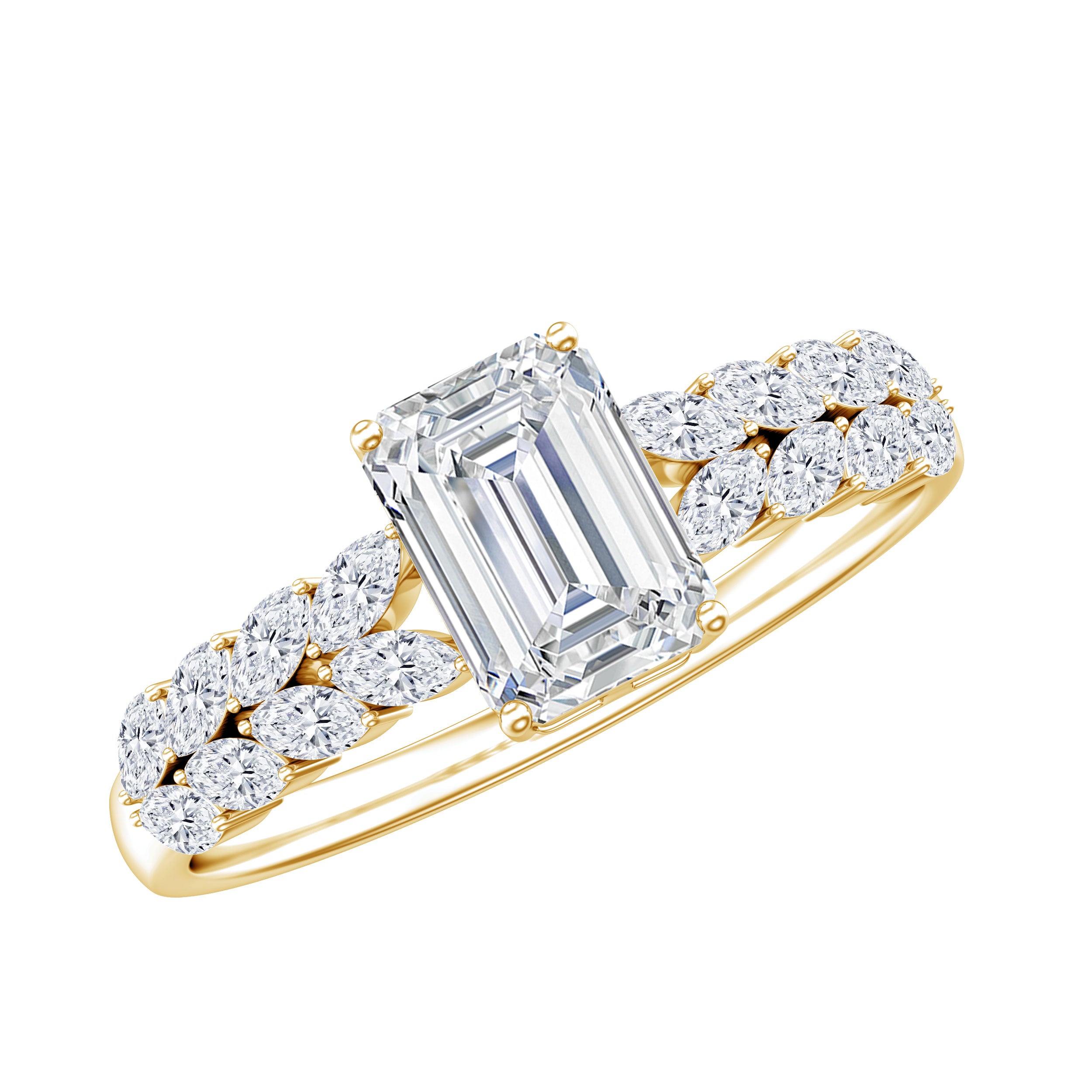 2 Carat Lab Grown Diamond Ring For Women With Certificate Lab - ( EF-VS ) - Rosec Jewels