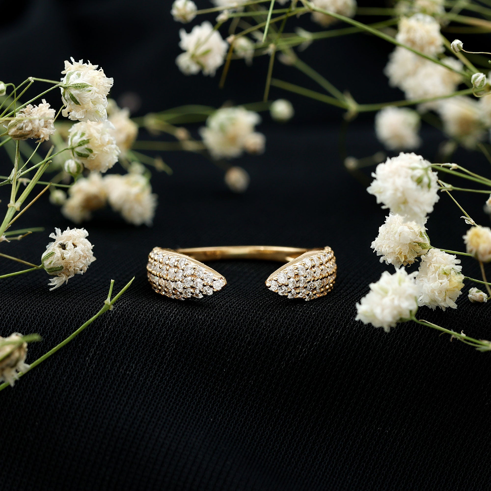 Lab Created Diamond Wedding Wrap Ring For Women Lab - ( EF-VS ) - Rosec Jewels