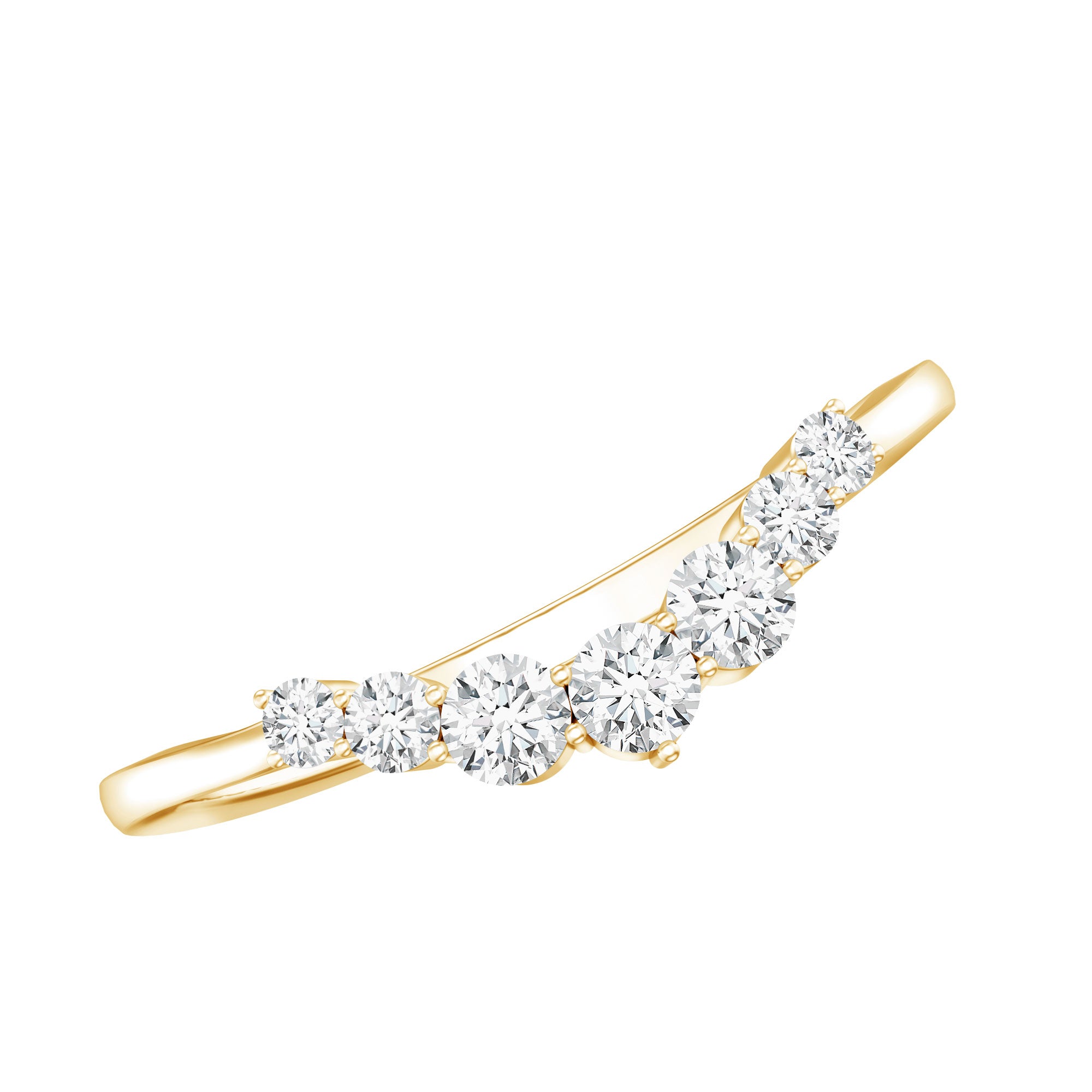 Certified Brilliant Cut Lab Grown Diamond Wedding Band Enhancer Lab - ( EF-VS ) - Rosec Jewels