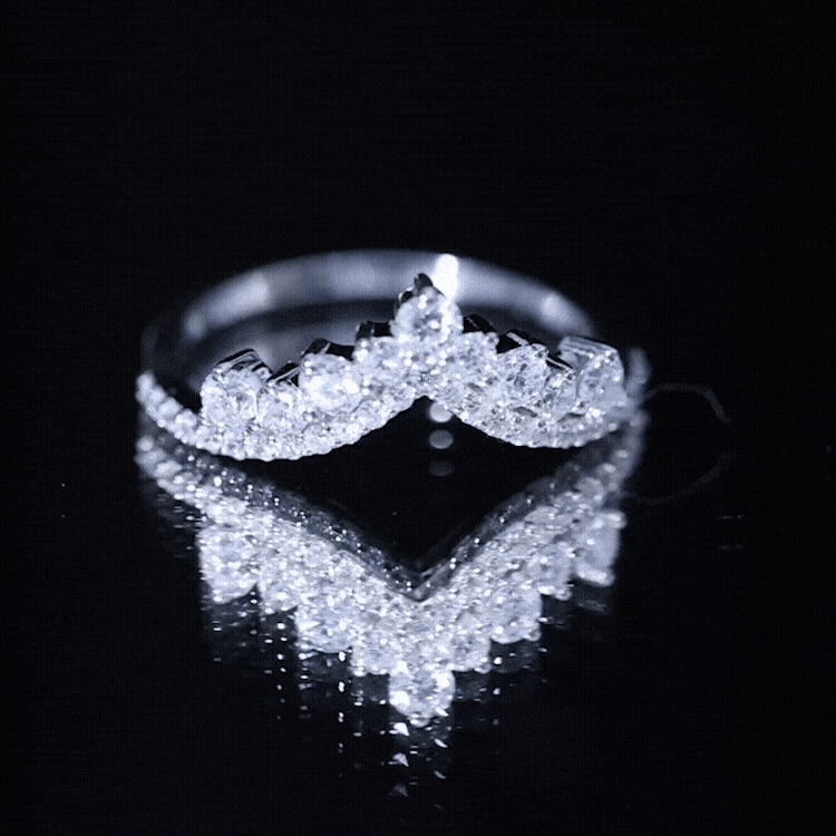 Classic Lab Grown Diamond Engagement Ring Enhancer Lab - ( EF-VS ) - Rosec Jewels