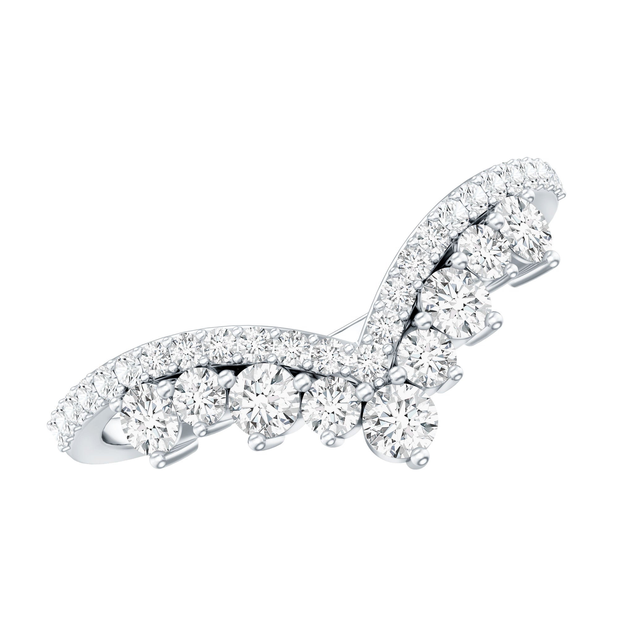 Classic Lab Grown Diamond Engagement Ring Enhancer Lab - ( EF-VS ) - Rosec Jewels
