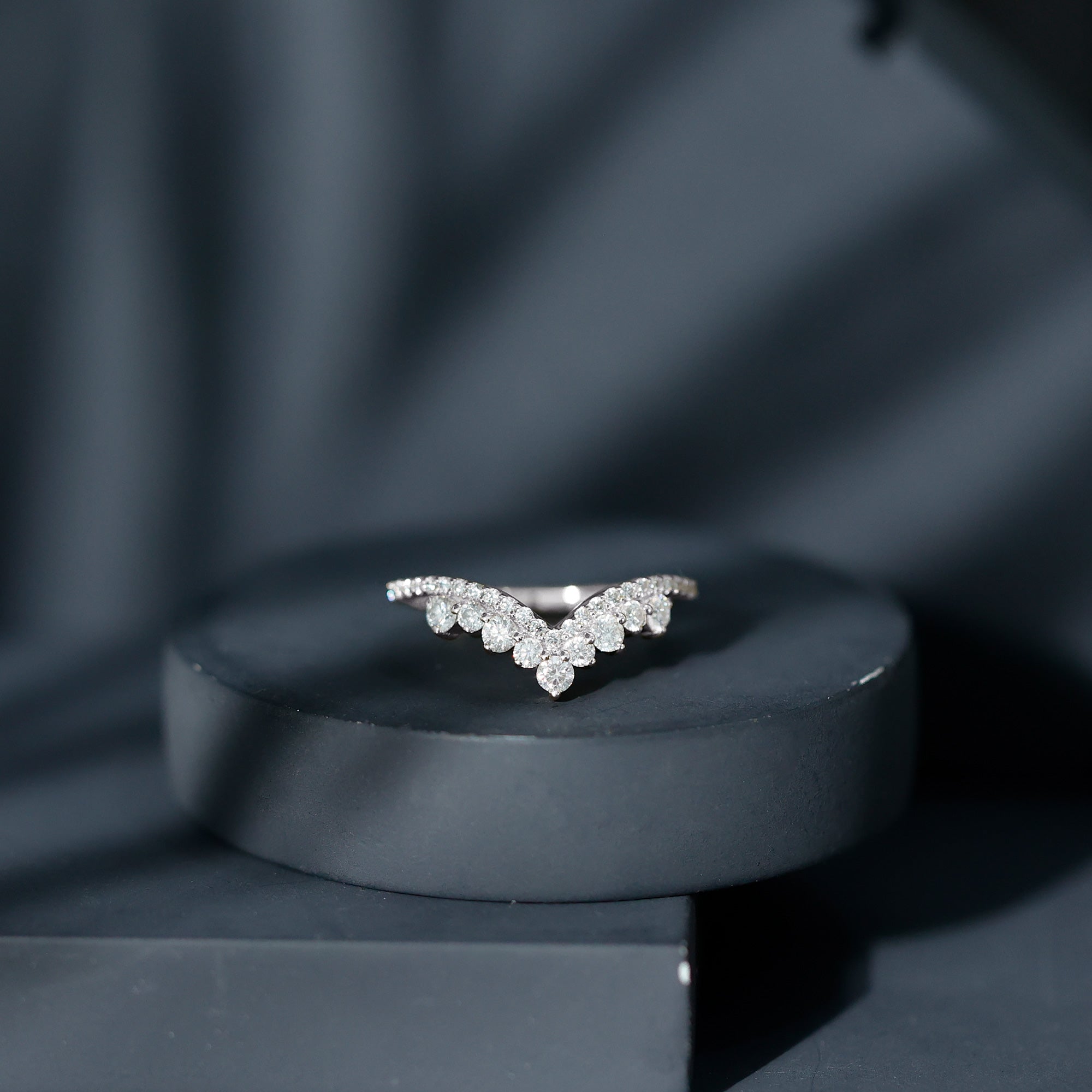 Classic Lab Grown Diamond Engagement Ring Enhancer Lab - ( EF-VS ) - Rosec Jewels