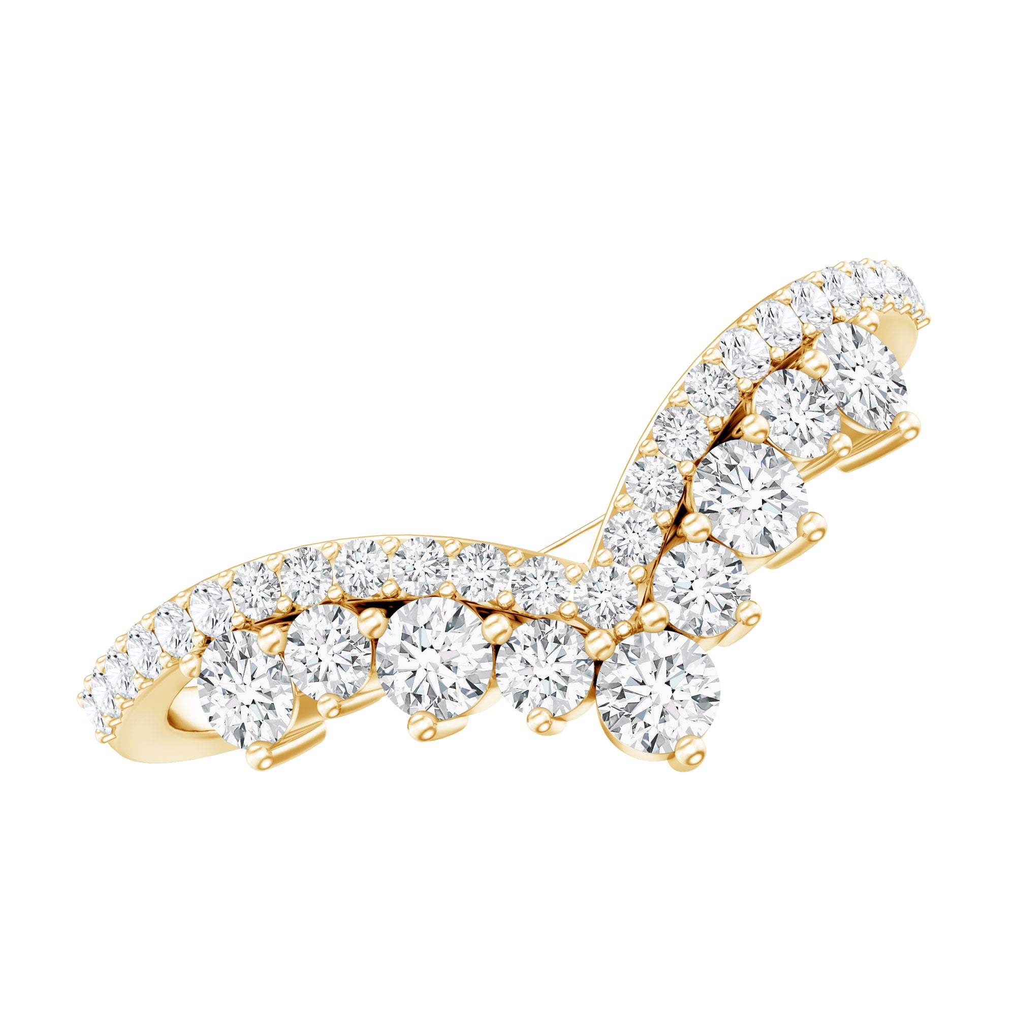 Classic Lab Grown Diamond Engagement Ring Enhancer Lab - ( EF-VS ) - Rosec Jewels