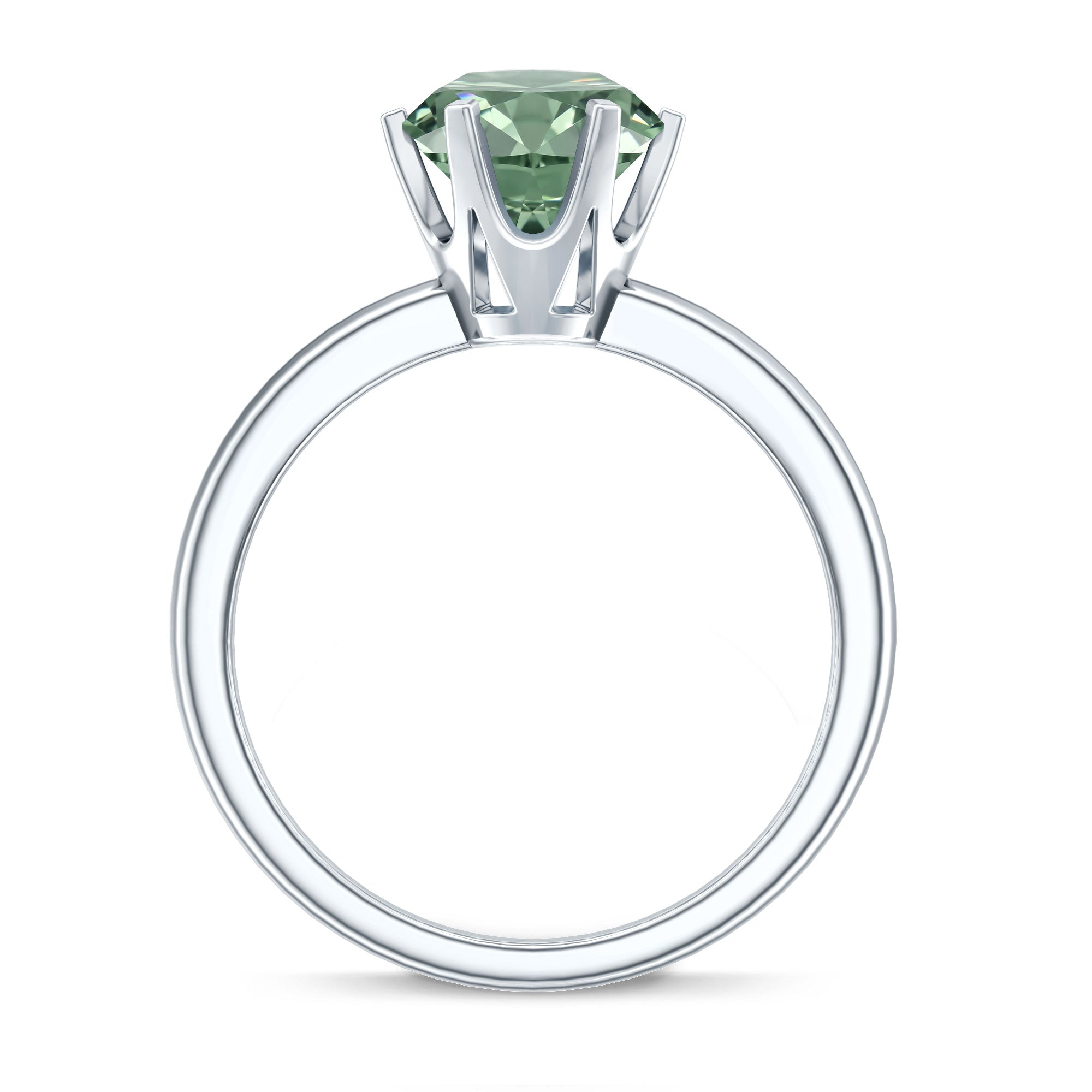 2 Carat Lab Grown Vivid Green Diamond Solitaire Engagement Ring with IGI Certificate Vivid Green - VS1 - Rosec Jewels