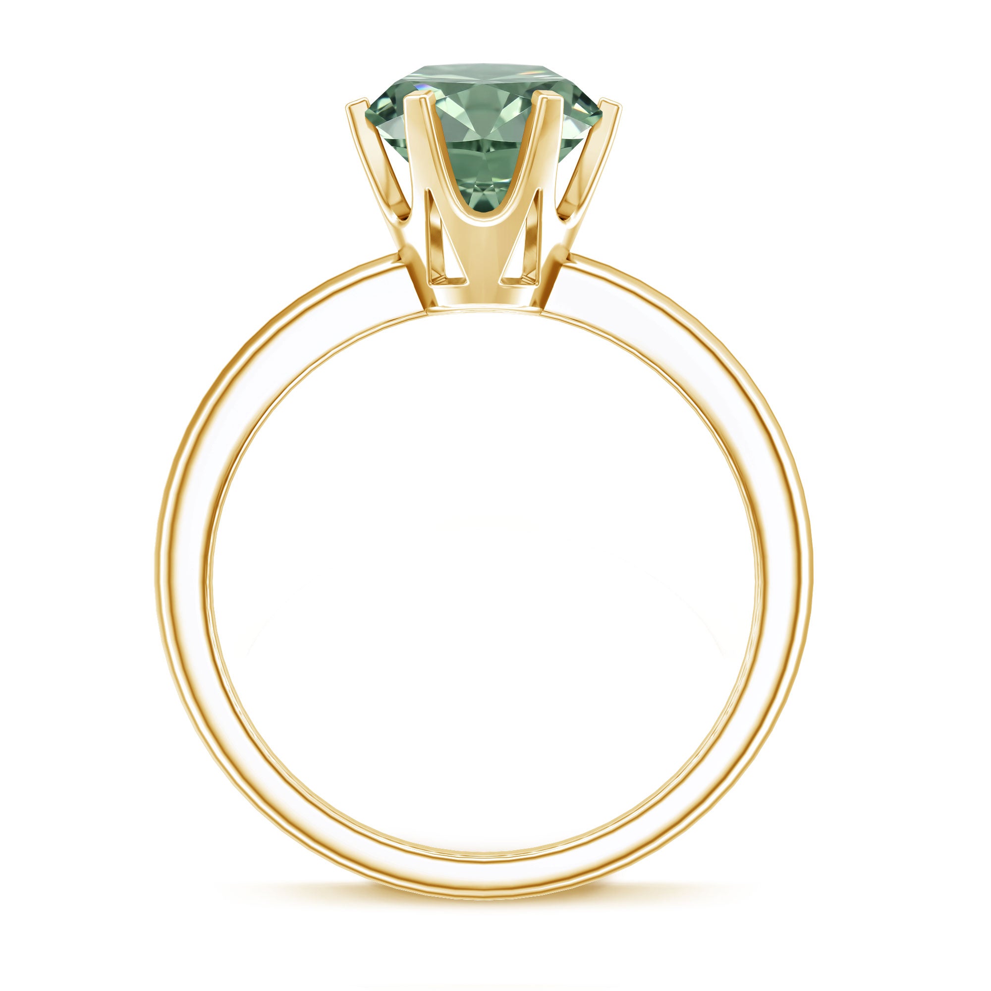 2 Carat Lab Grown Vivid Green Diamond Solitaire Engagement Ring with IGI Certificate Vivid Green - VS1 - Rosec Jewels