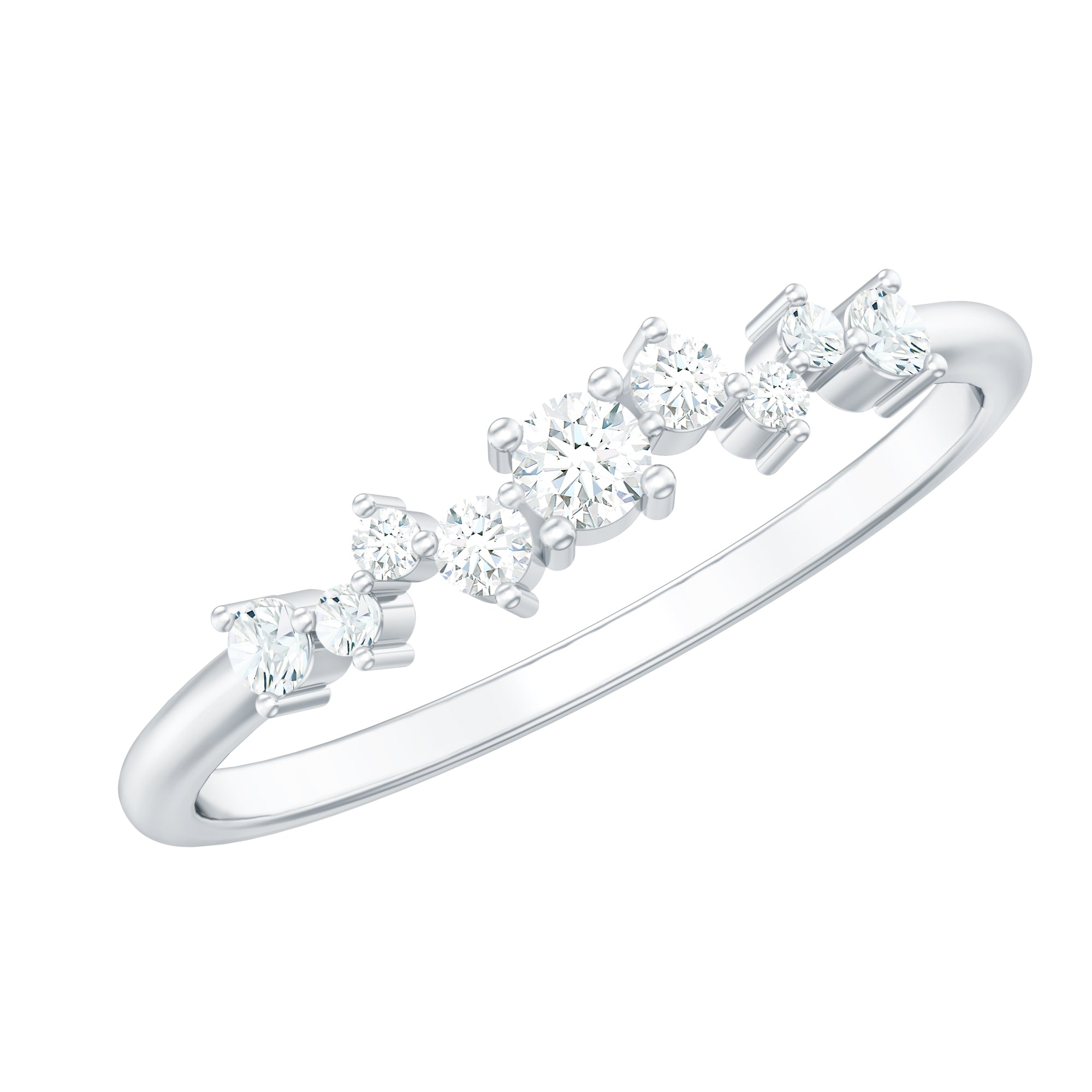 Brilliant Cut Diamond Wedding Band for Women