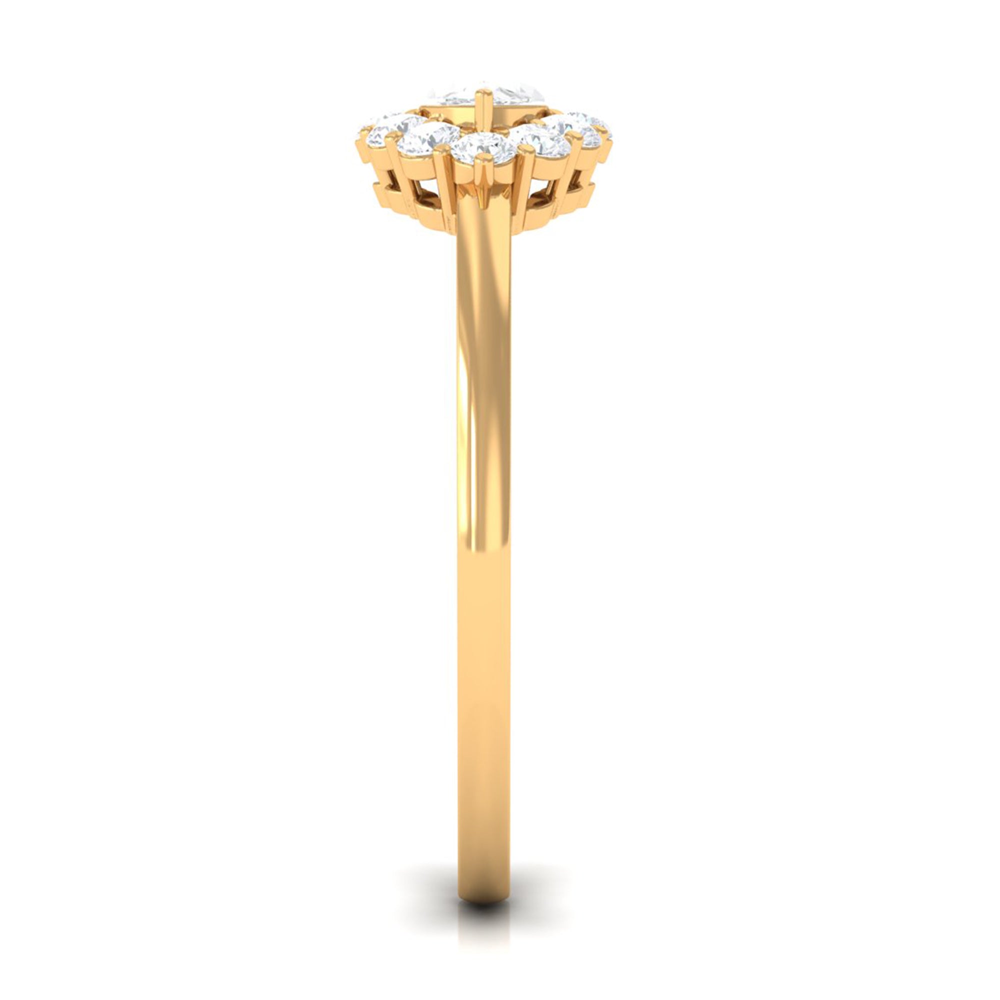 1 CT Marquise Cut Zircon East West Engagement Ring AAAA - Rosec Jewels