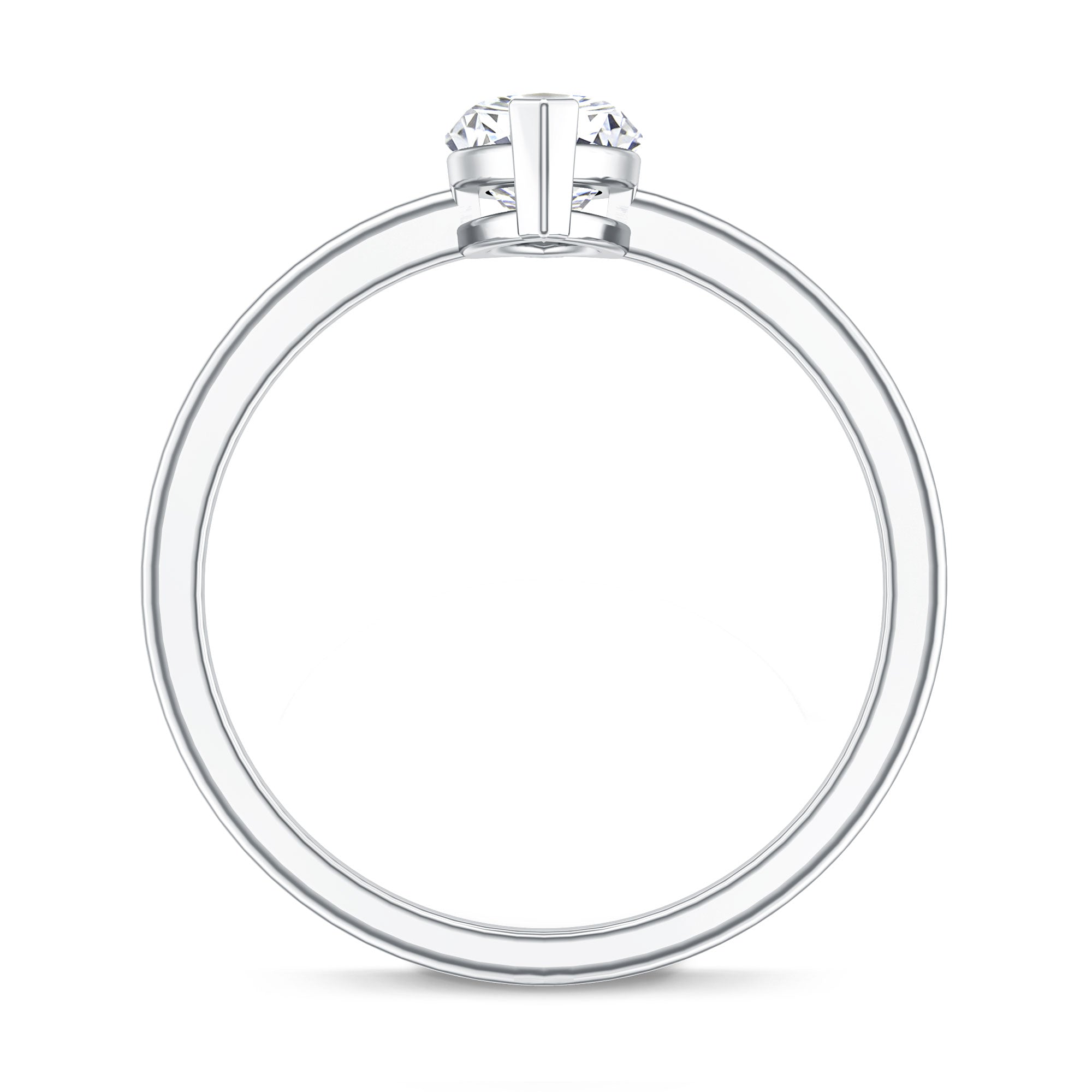 Classic Marquise Cut Lab Grown Diamond 1 Carat Engagement Ring with IGI Certificate Lab - ( E-VS1 ) - Rosec Jewels