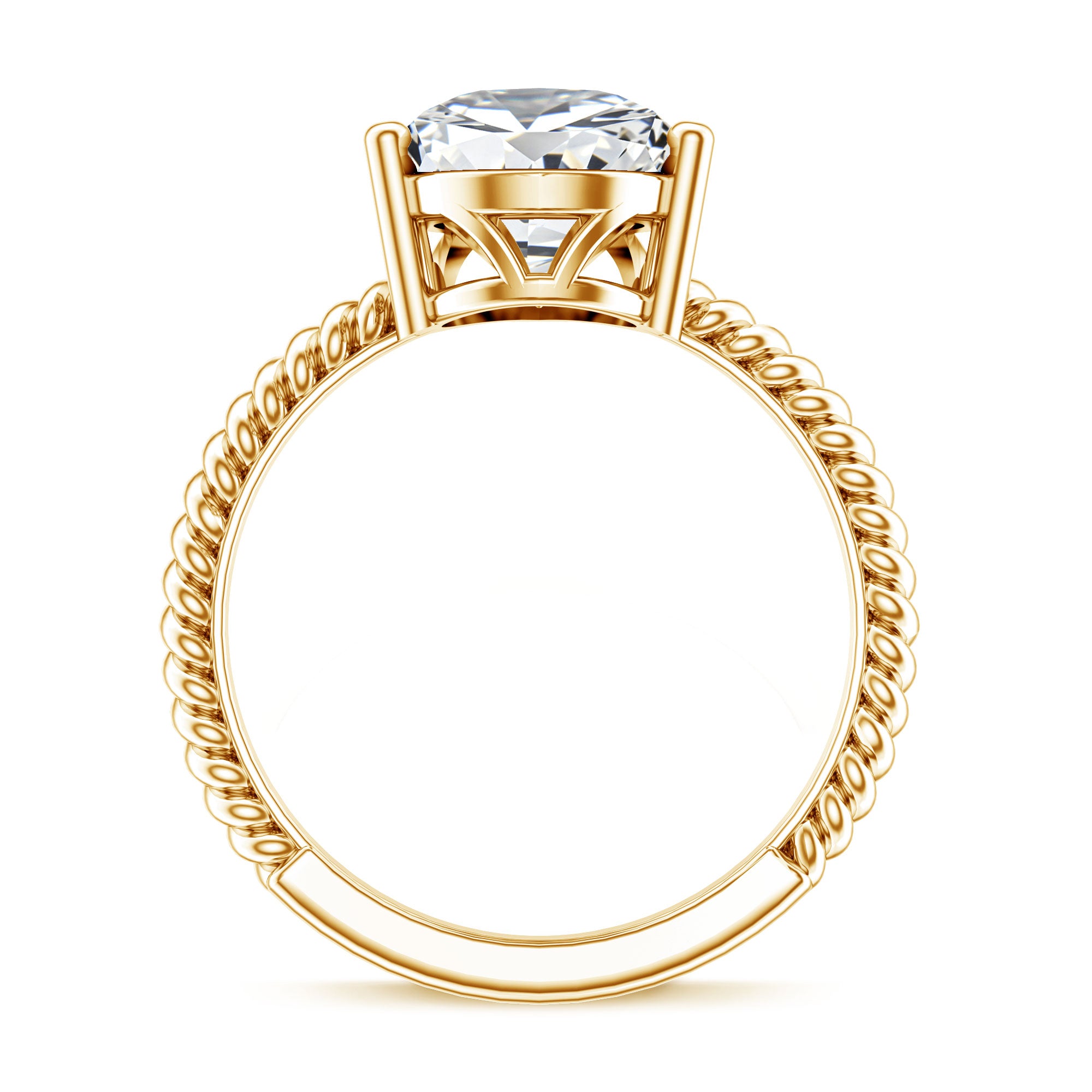 Rosec Jewels-IGI Certified 3 Carat Lab Grown Diamond Pear Solitaire Engagement Ring