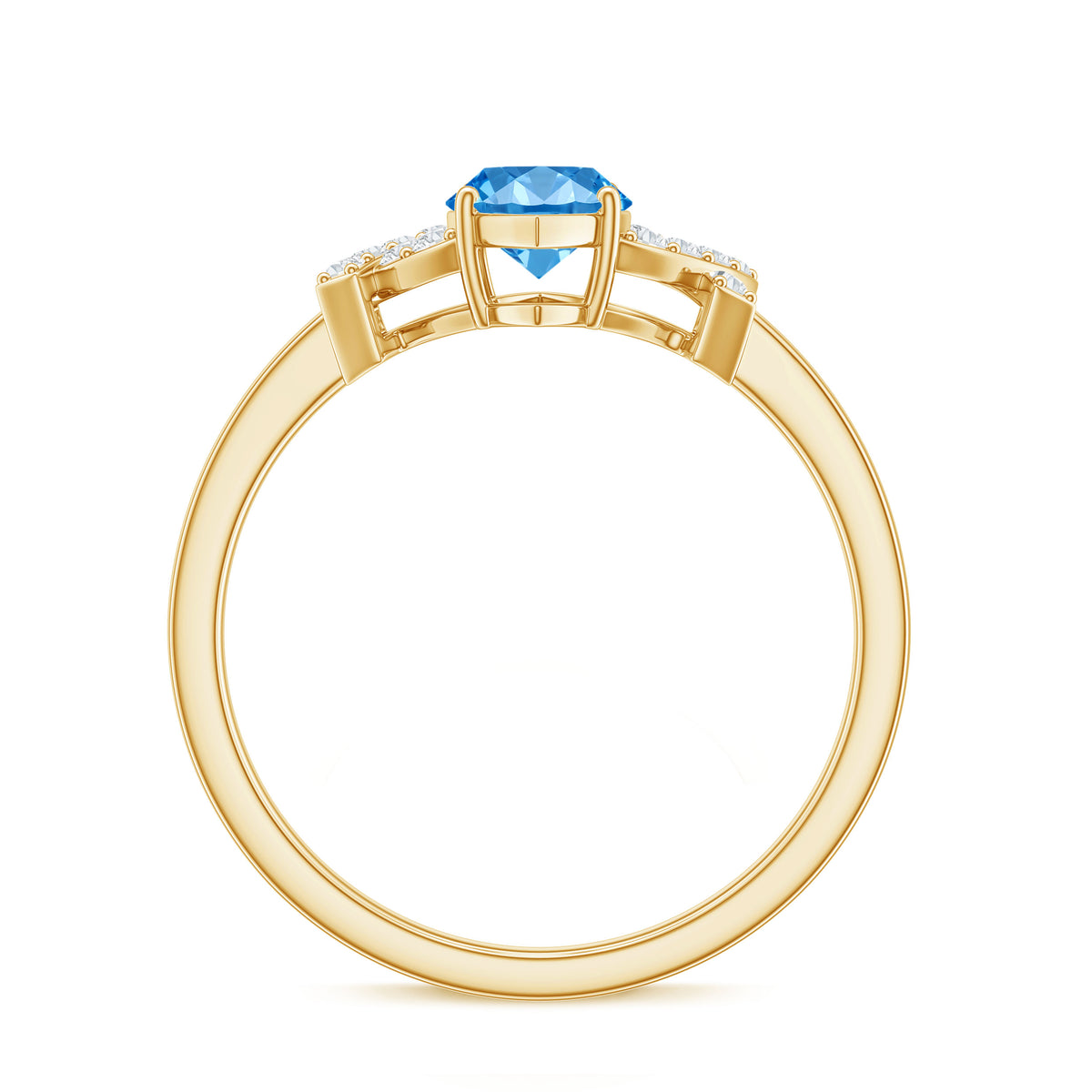1 Carat Marquise Cut Lab Grown Blue Diamond Statement Ring with IGI Certificate Vivid Blue - VS1 - Rosec Jewels