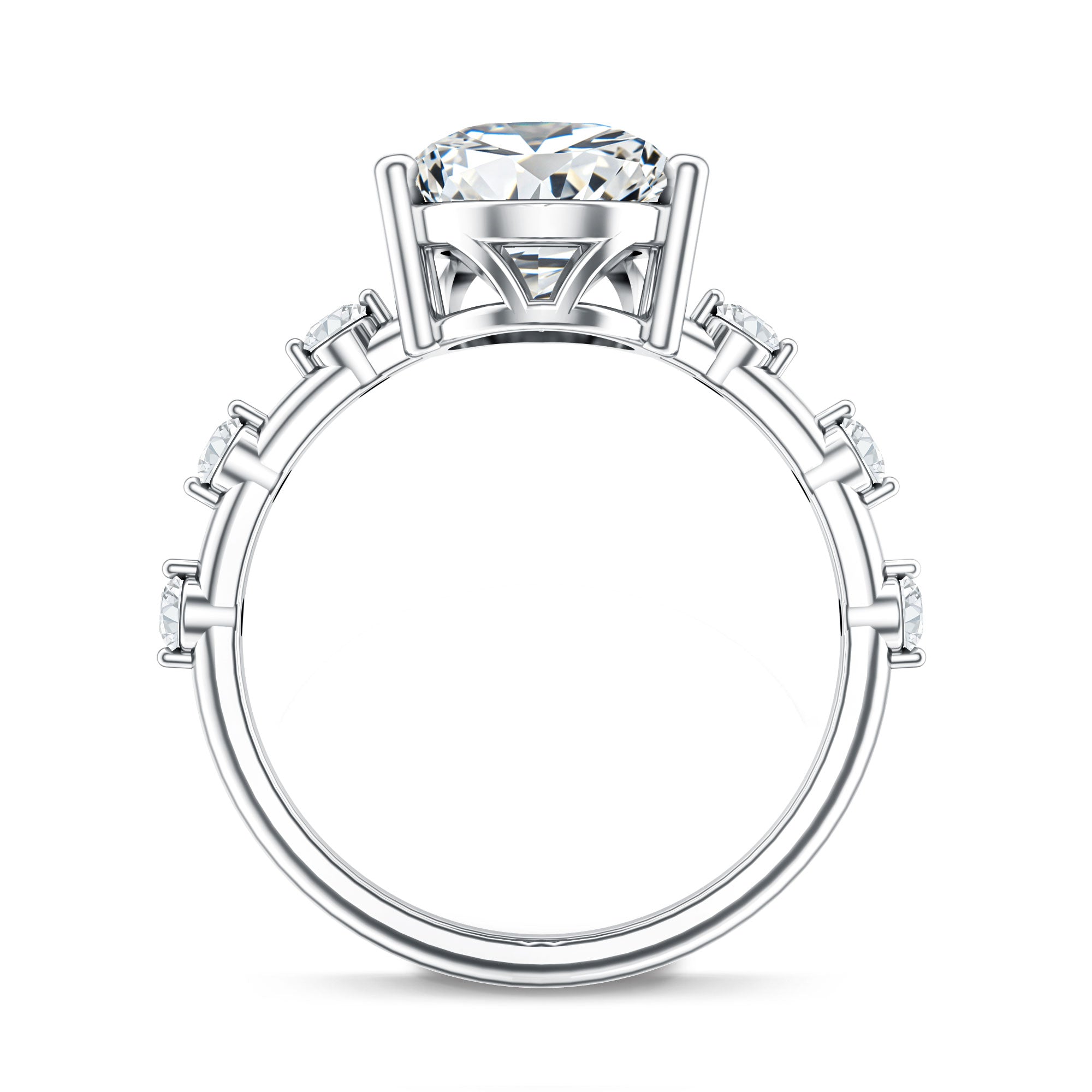 Rosec Jewels-IGI Certified 4 Carat Huge Lab Grown Diamond Pear Shaped Engagement Ring