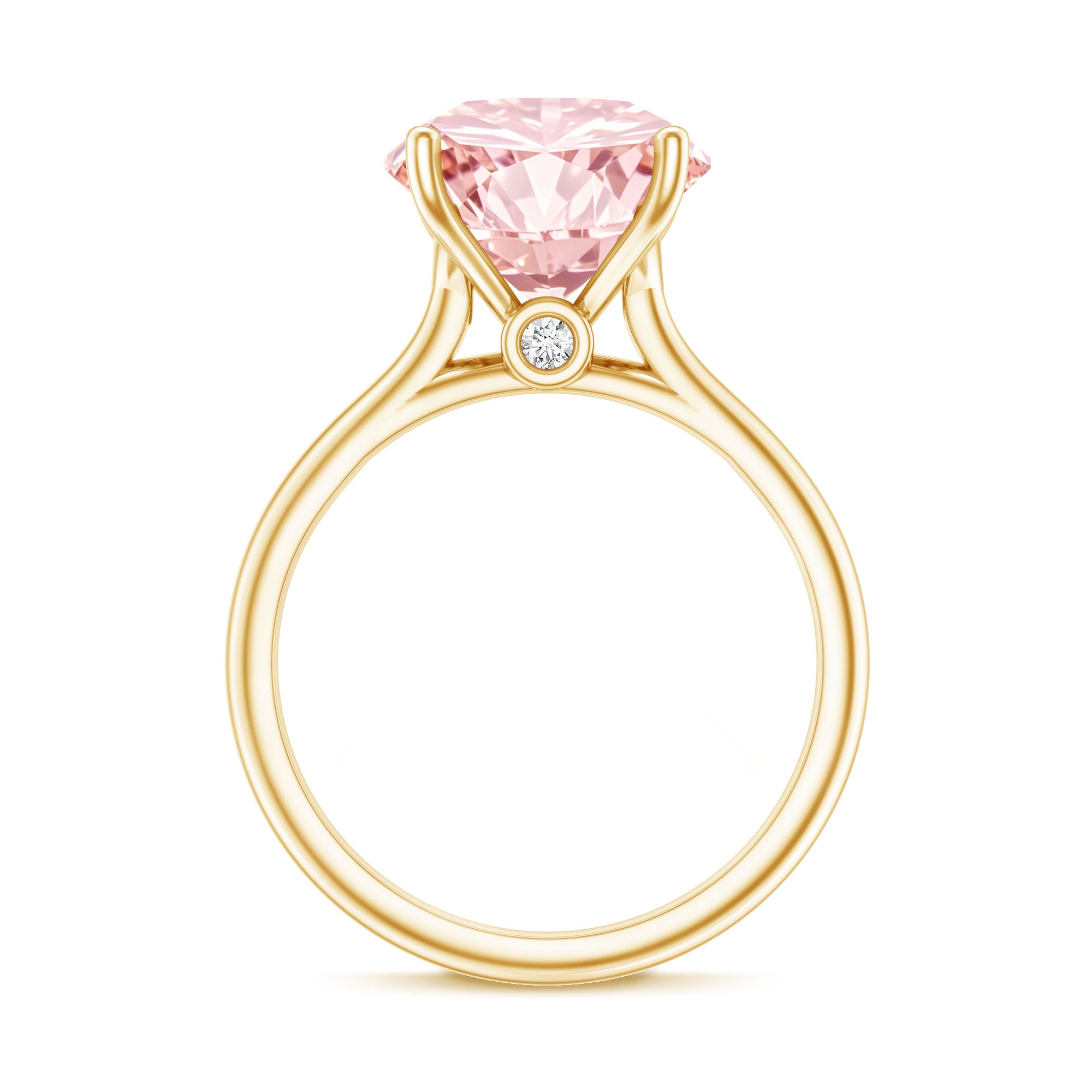 Rosec Jewels-Lab Grown Pink Diamond 4 Carat Solitaire Engagement Ring IGI Certified
