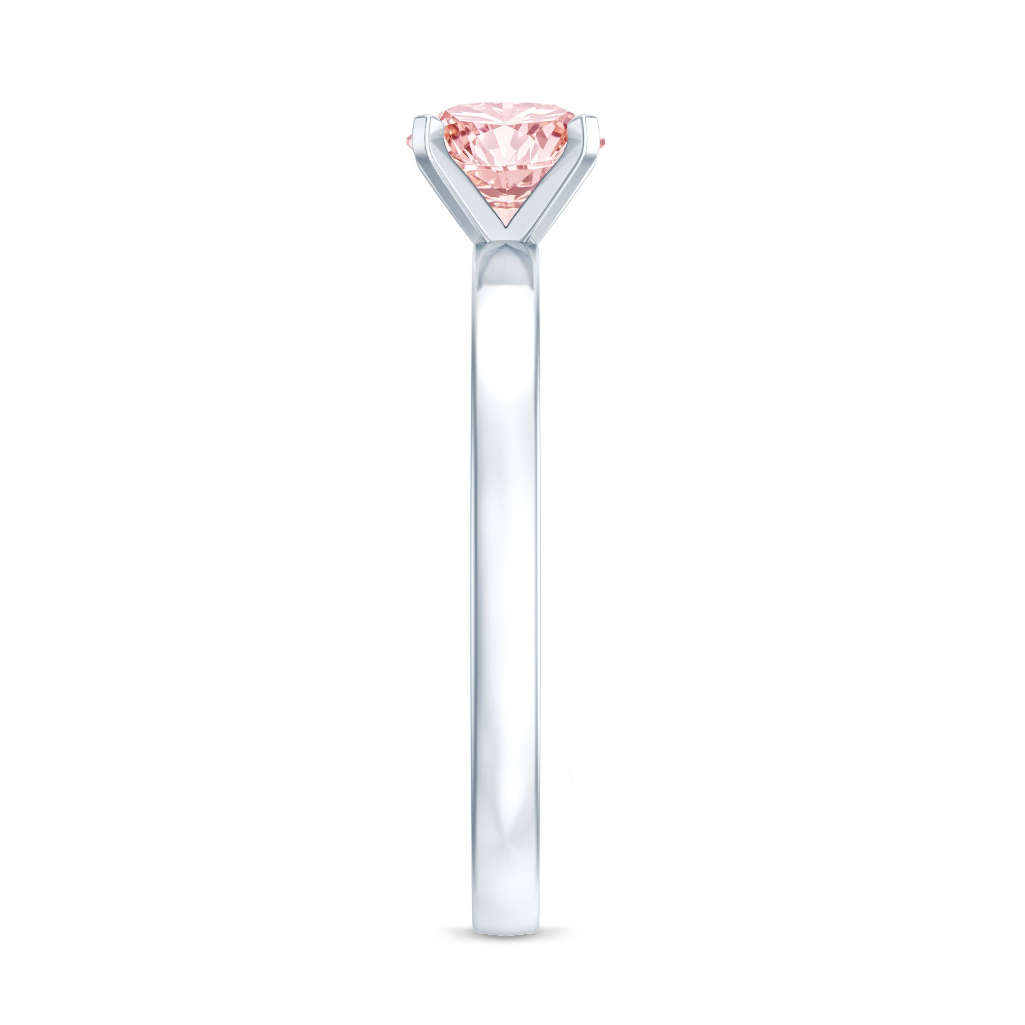 Lab Grown 1 Carat Pink Diamond Solitaire Engagement Ring with IGI Certificate Fancy Pink - VS1 - Rosec Jewels