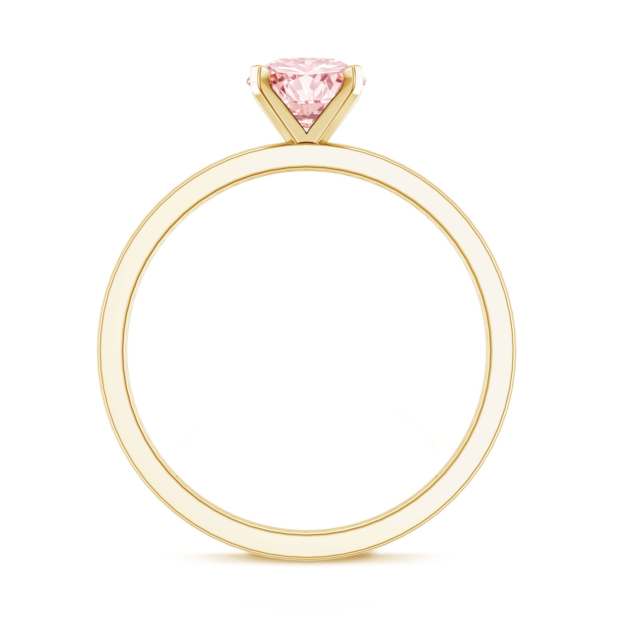 Lab Grown 1 Carat Pink Diamond Solitaire Engagement Ring with IGI Certificate Fancy Pink - VS1 - Rosec Jewels