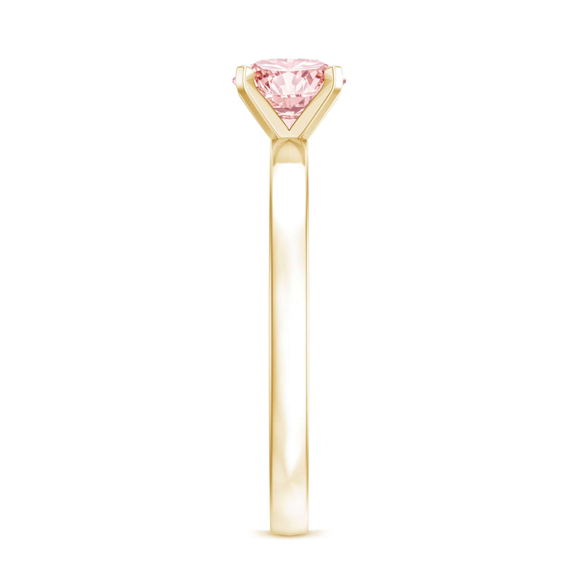 Lab Grown 1 Carat Pink Diamond Solitaire Engagement Ring with IGI Certificate Fancy Pink - VS1 - Rosec Jewels