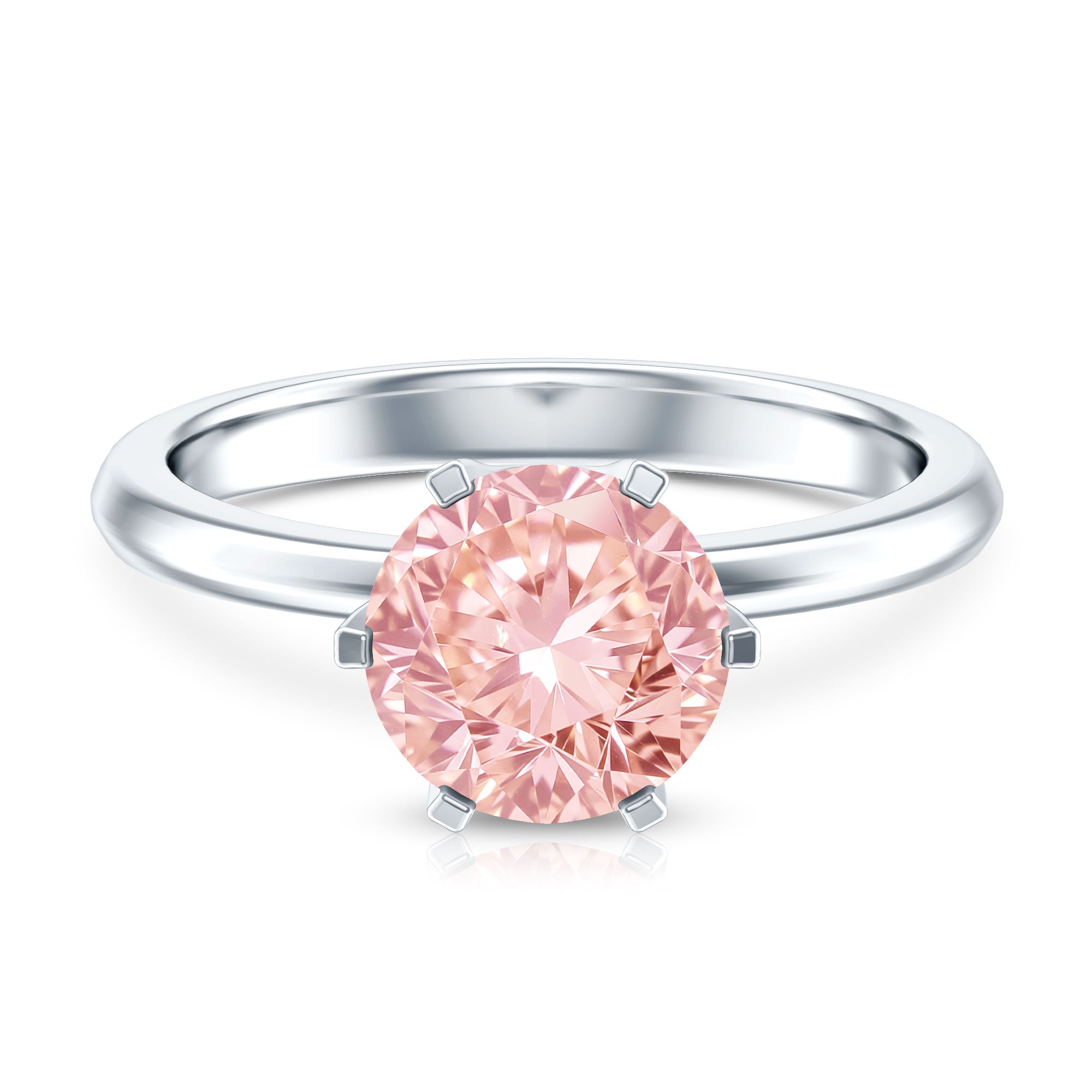 IGI Certified 2 Carat Lab Grown Pink Diamond Solitaire Engagement Ring For Her Fancy Pink - VS1 - Rosec Jewels