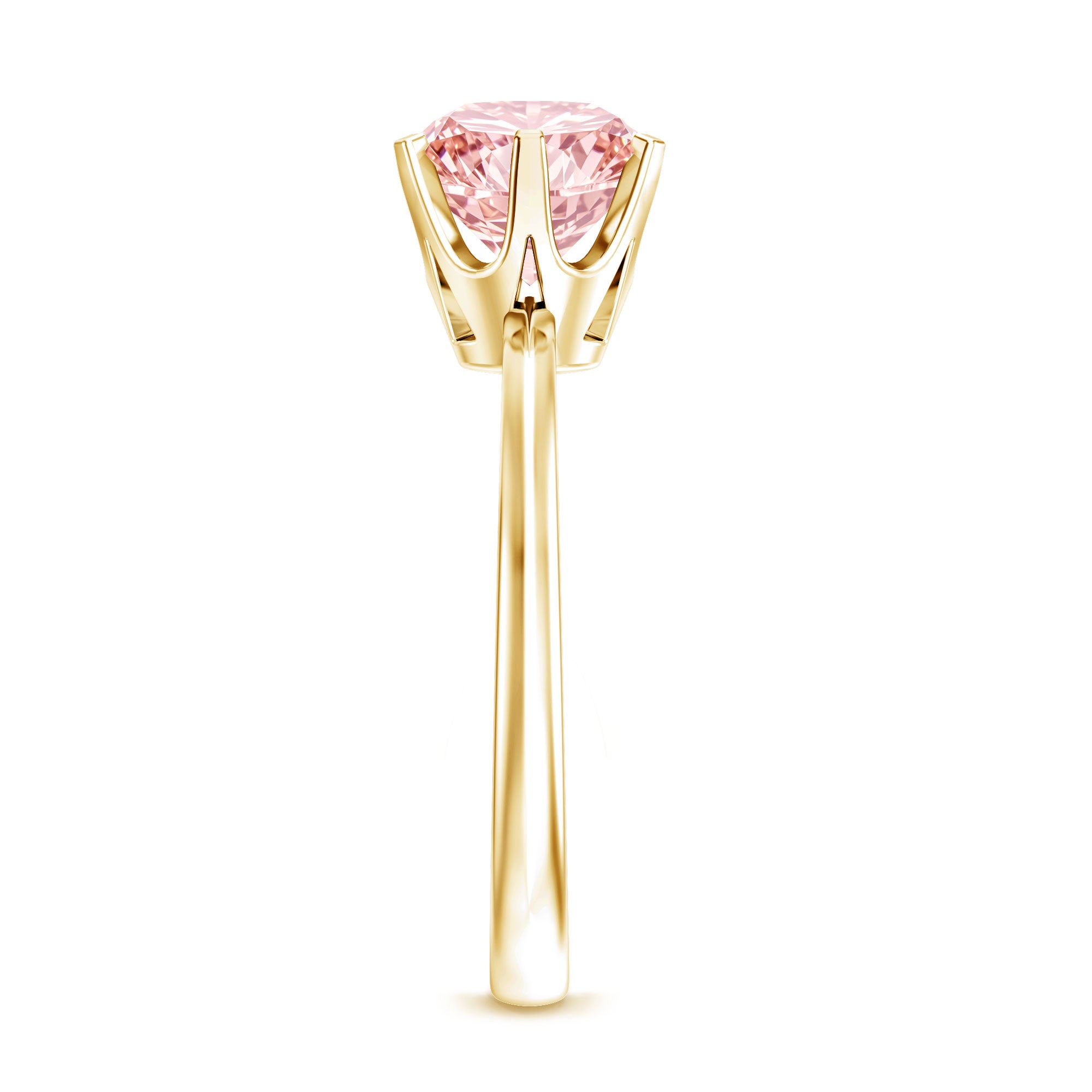 IGI Certified 2 Carat Lab Grown Pink Diamond Solitaire Engagement Ring For Her Fancy Pink - VS1 - Rosec Jewels