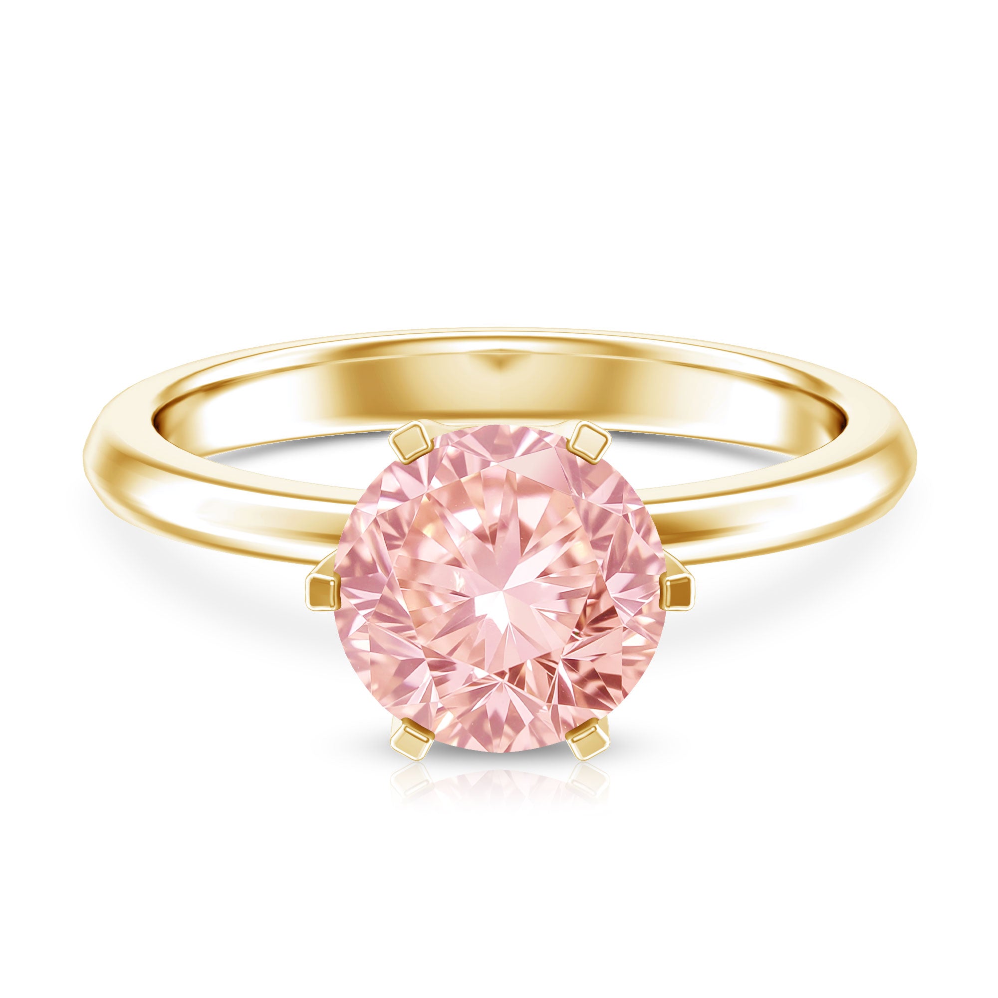 IGI Certified 2 Carat Lab Grown Pink Diamond Solitaire Engagement Ring For Her Fancy Pink - VS1 - Rosec Jewels