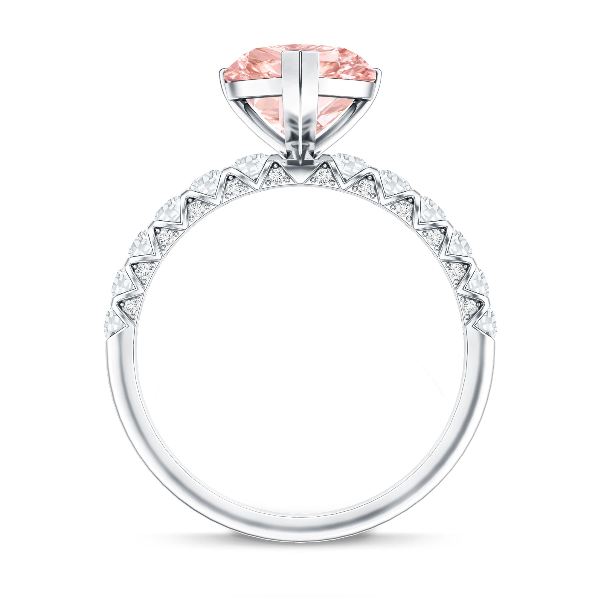 Rosec Jewels-2 Carat Heart Shape Lab Grown Pink Diamond Engagement Ring IGI Certified