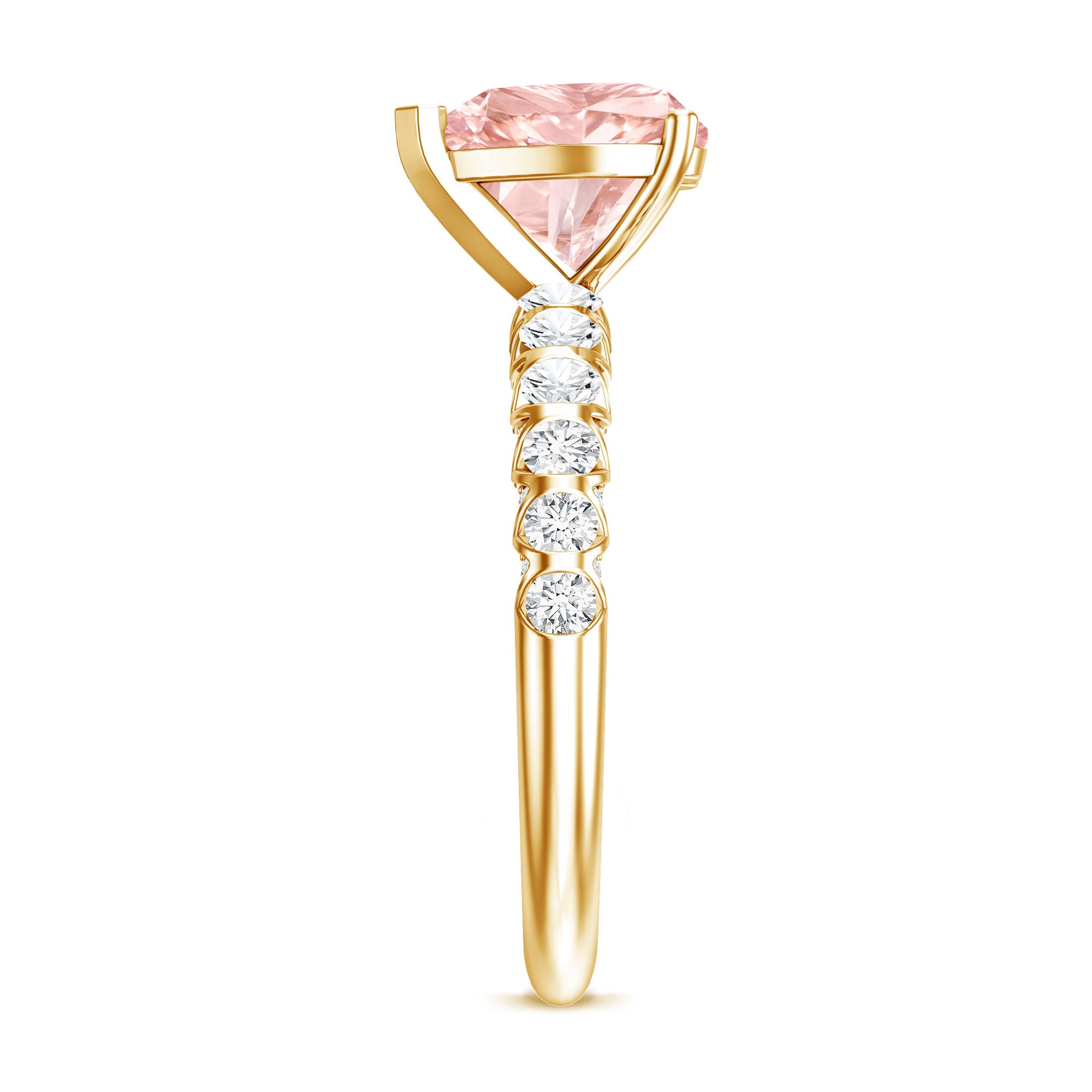 Rosec Jewels-2 Carat Heart Shape Lab Grown Pink Diamond Engagement Ring IGI Certified