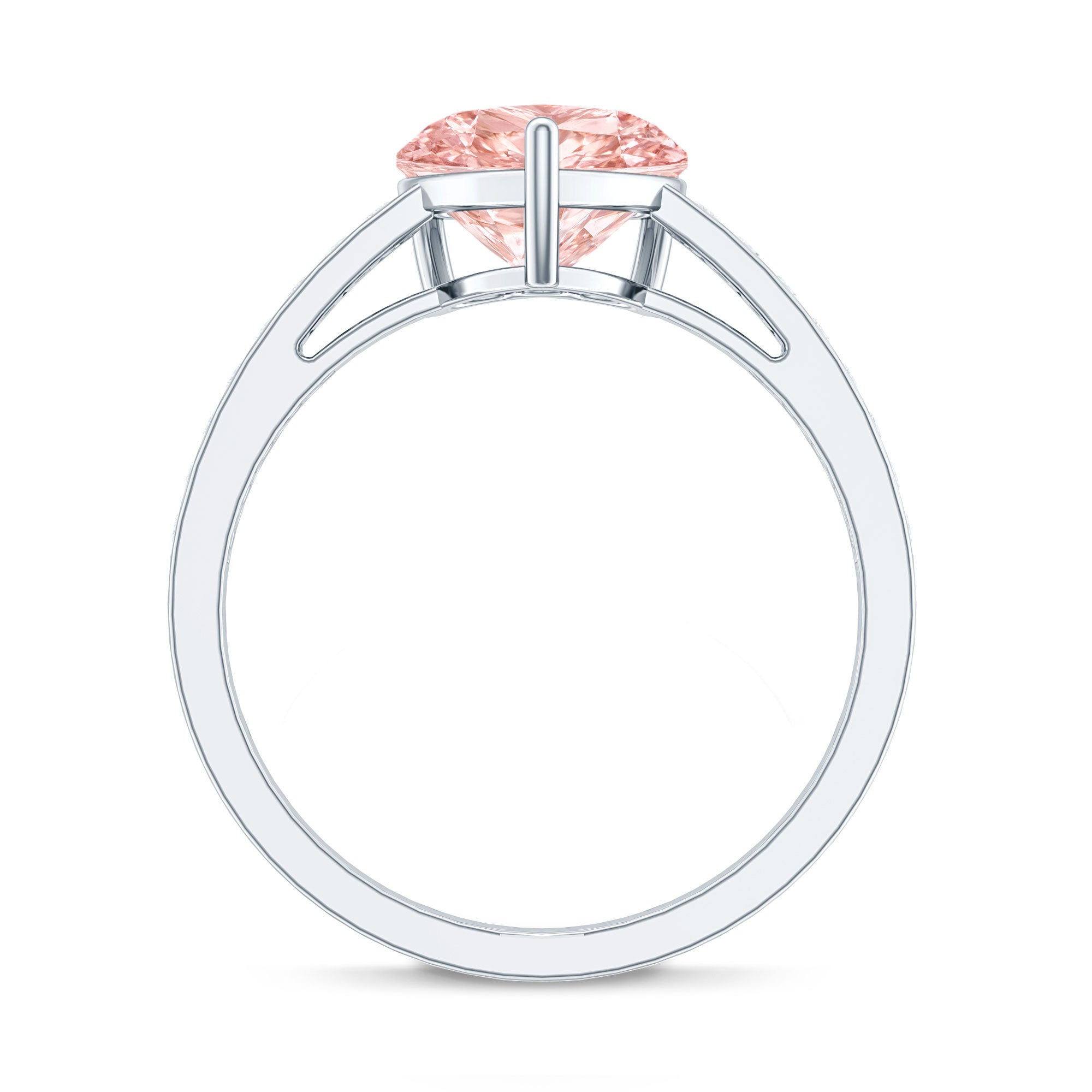 Rosec Jewels-2 Carat IGI Certified Lab Grown Pink Diamond Heart Engagement Ring For Women