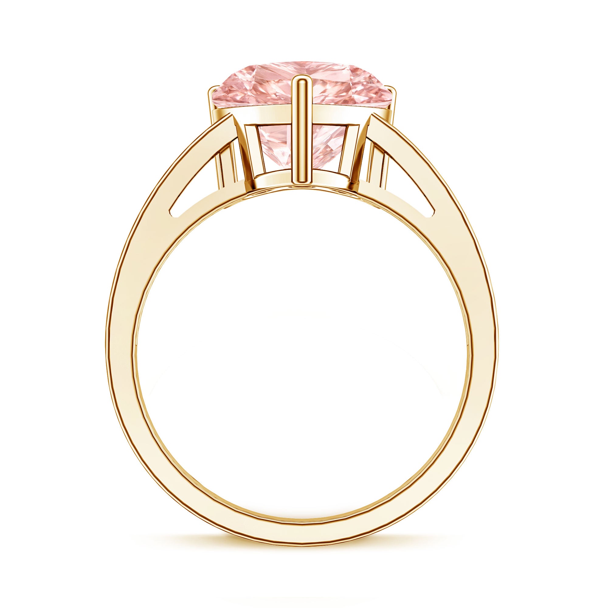 Rosec Jewels-Lab Grown 3 Carat Pink Diamond Heart Engagement Ring IGI Certified