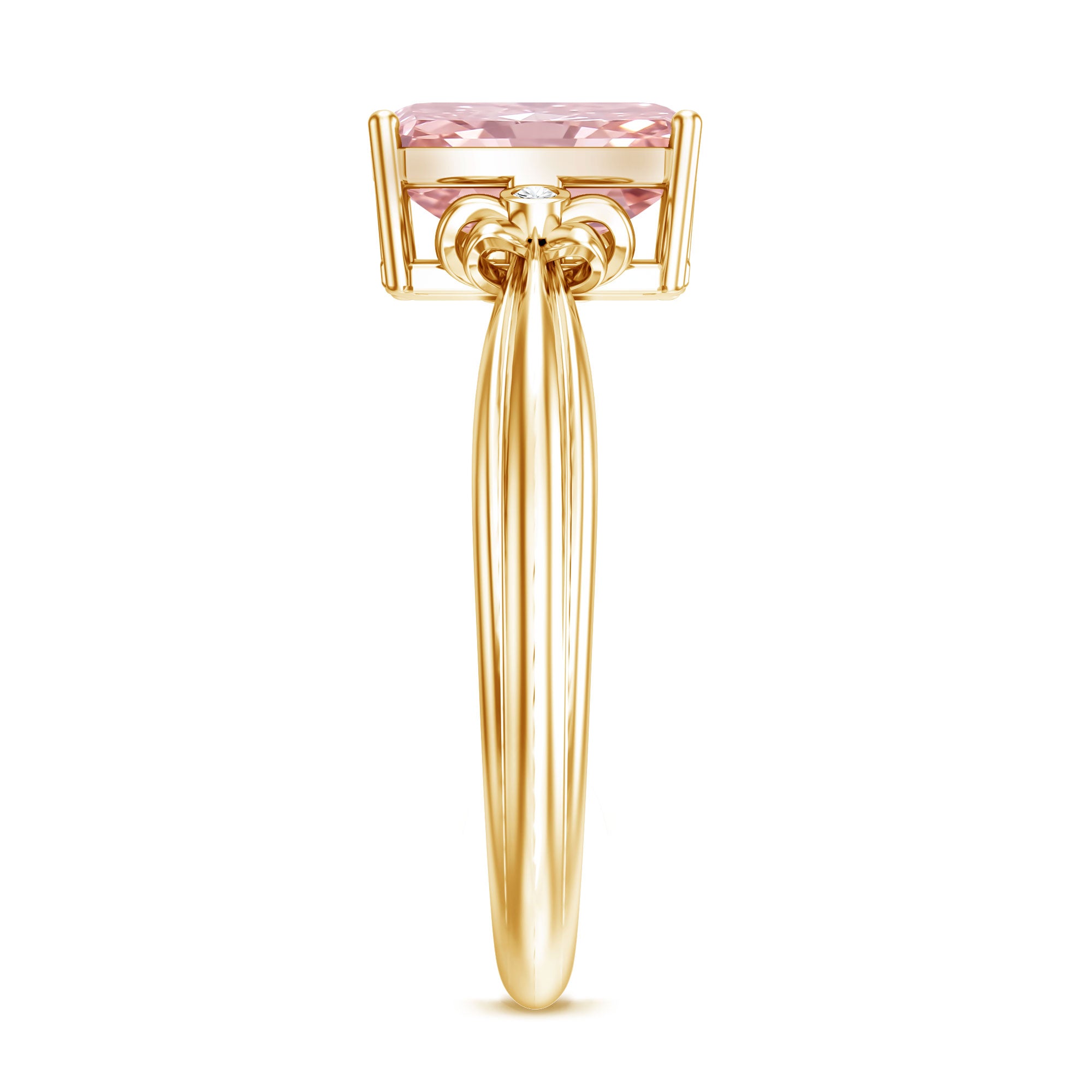 Rosec Jewels-Lab Grown 2 Carat Fancy Pink Diamond Solitaire Engagement Ring IGI Certified