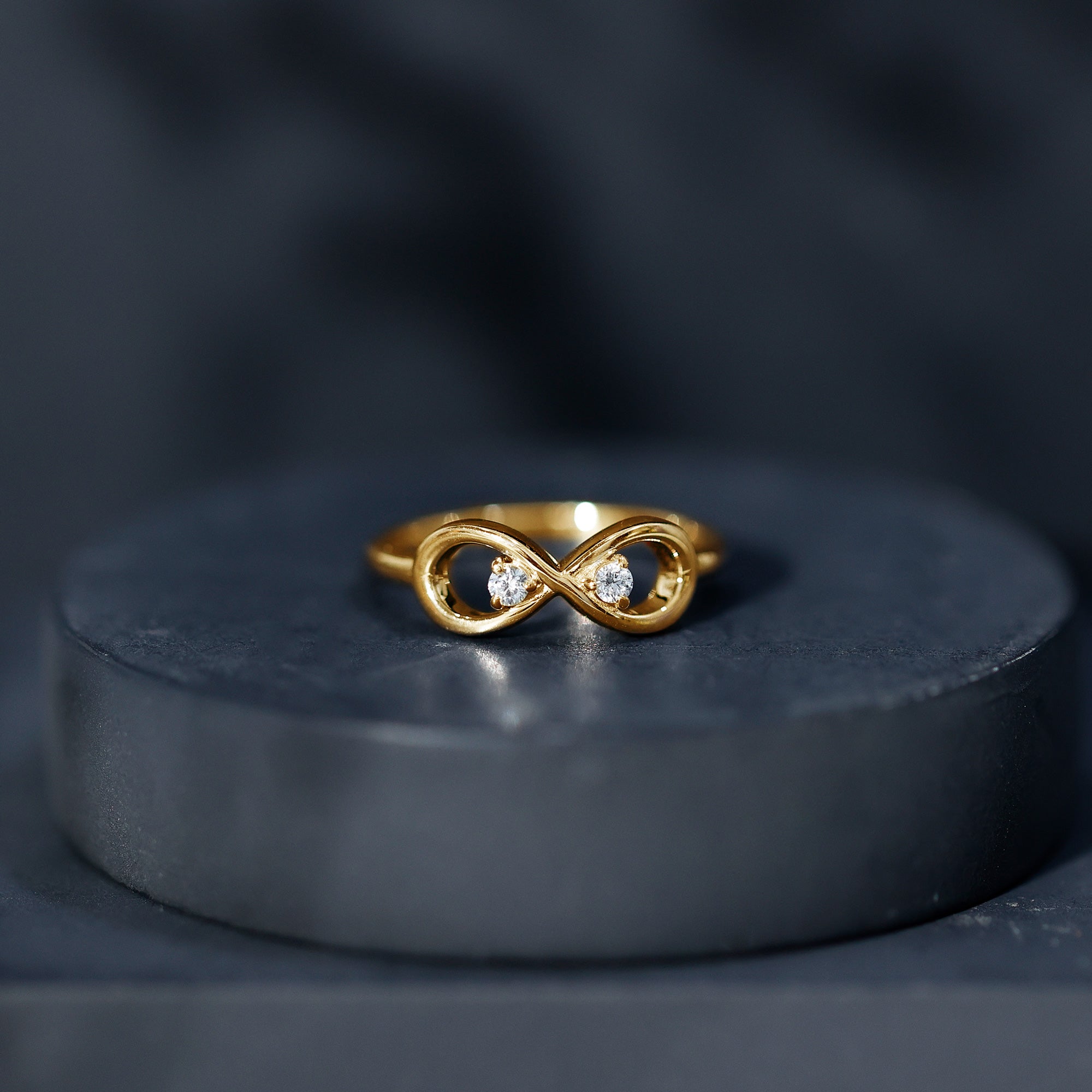 Certified Real Diamond Infinity Promise Ring for Women Natural - ( HI-SI ) - Rosec Jewels