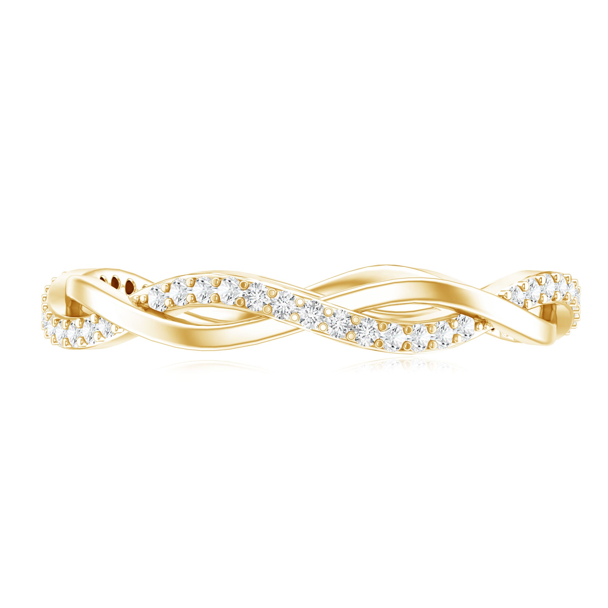 Certified Moissanite Infinity Eternity Band Ring D-VS1 - Rosec Jewels