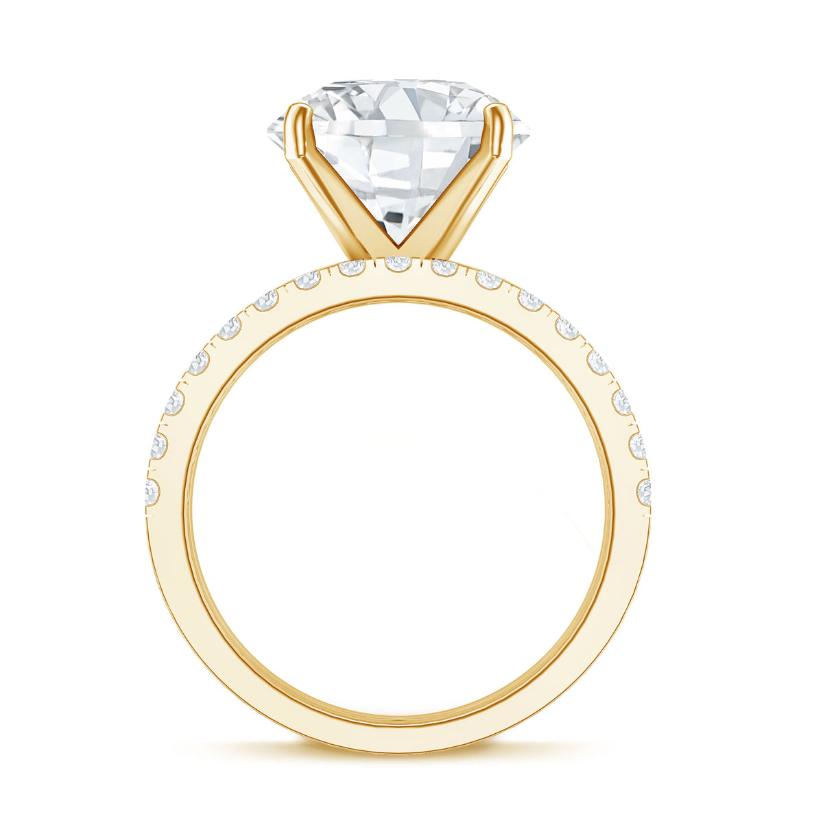 5 Carat Solitaire Lab Grown Diamond Ring Set with IGI Certificate Lab - ( E-VS1 ) - Rosec Jewels