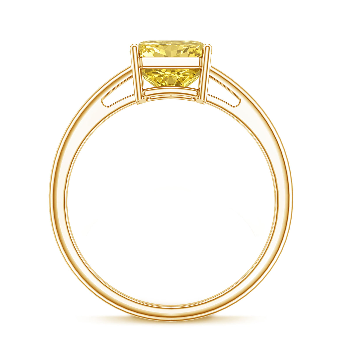 Rosec Jewels-IGI Certified 3 Carat Lab Grown Yellow Diamond Radiant Cut Engagement Ring