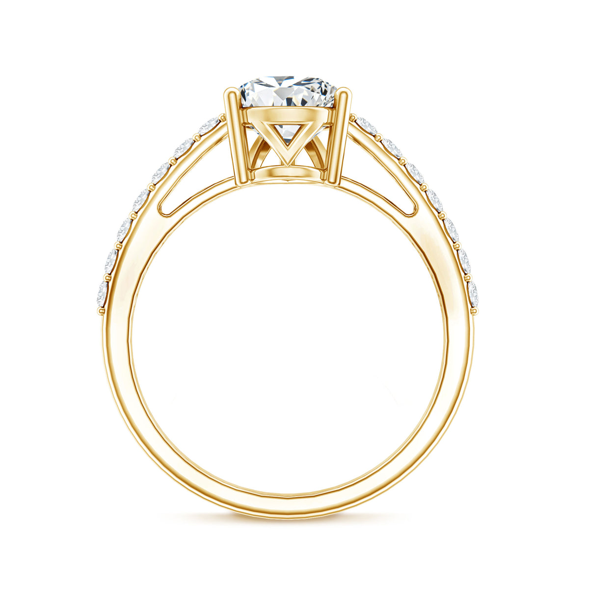 Rosec Jewels-IGI Verified 2 Carat Lab Created Diamond Pear Engagement Ring for Women