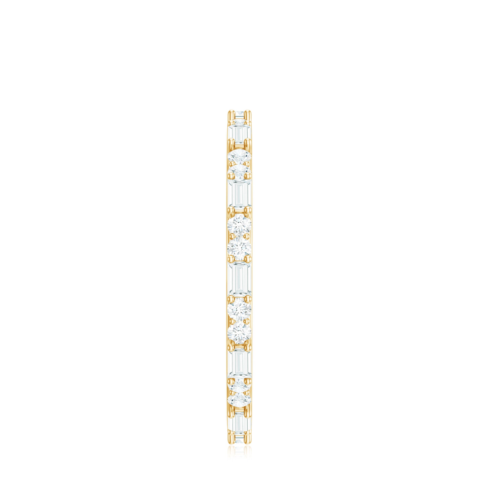 Certified Genuine Diamond Full Eternity Stackable Ring Natural - ( HI-SI ) - Rosec Jewels