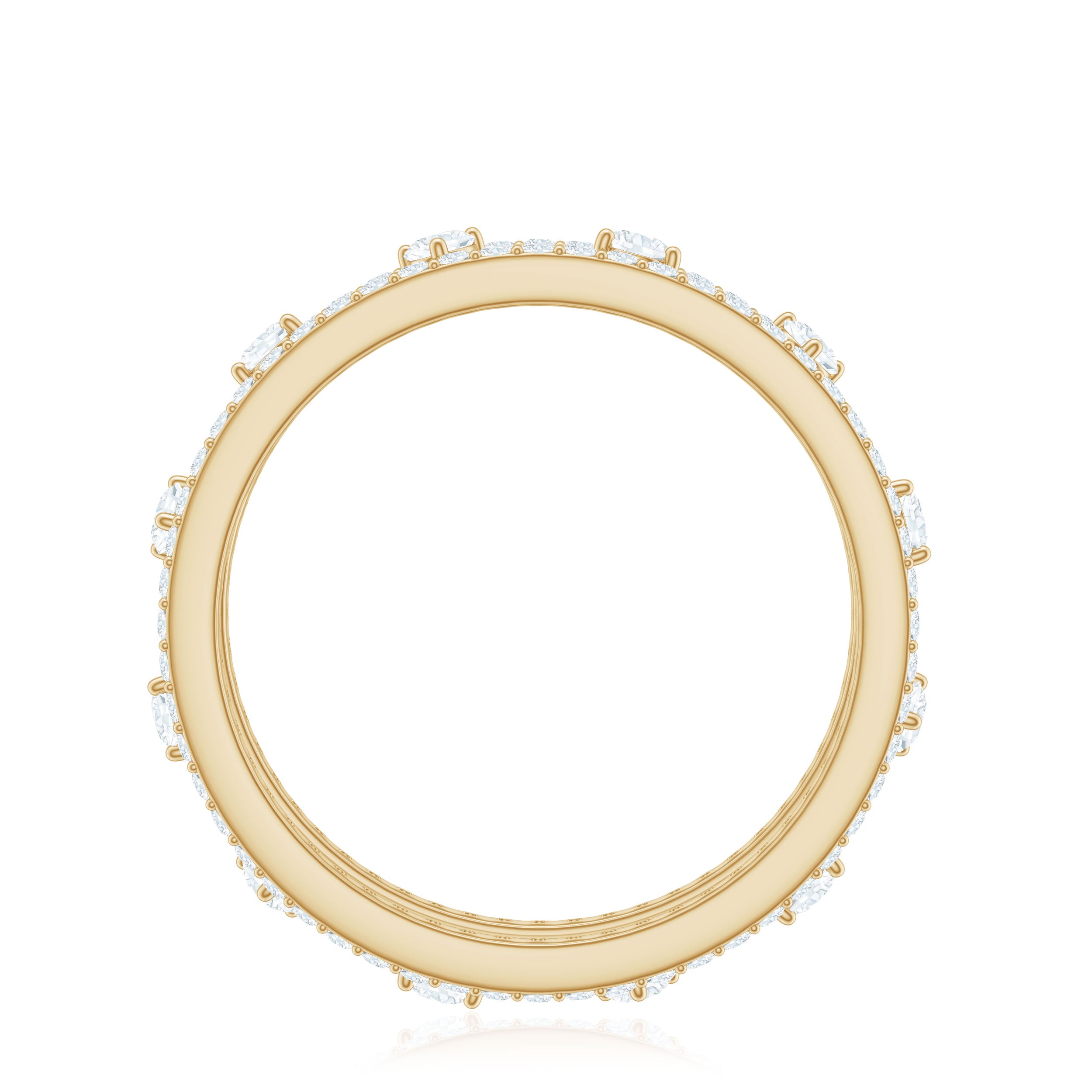 Rosec Jewels-Certified Moissanite Wedding Band