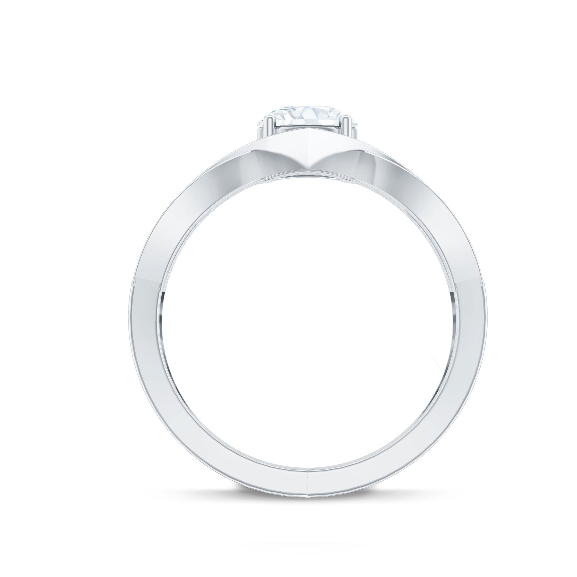 Rosec Jewels-Certified Lab Grown Diamond Designer Solitaire Engagement Ring