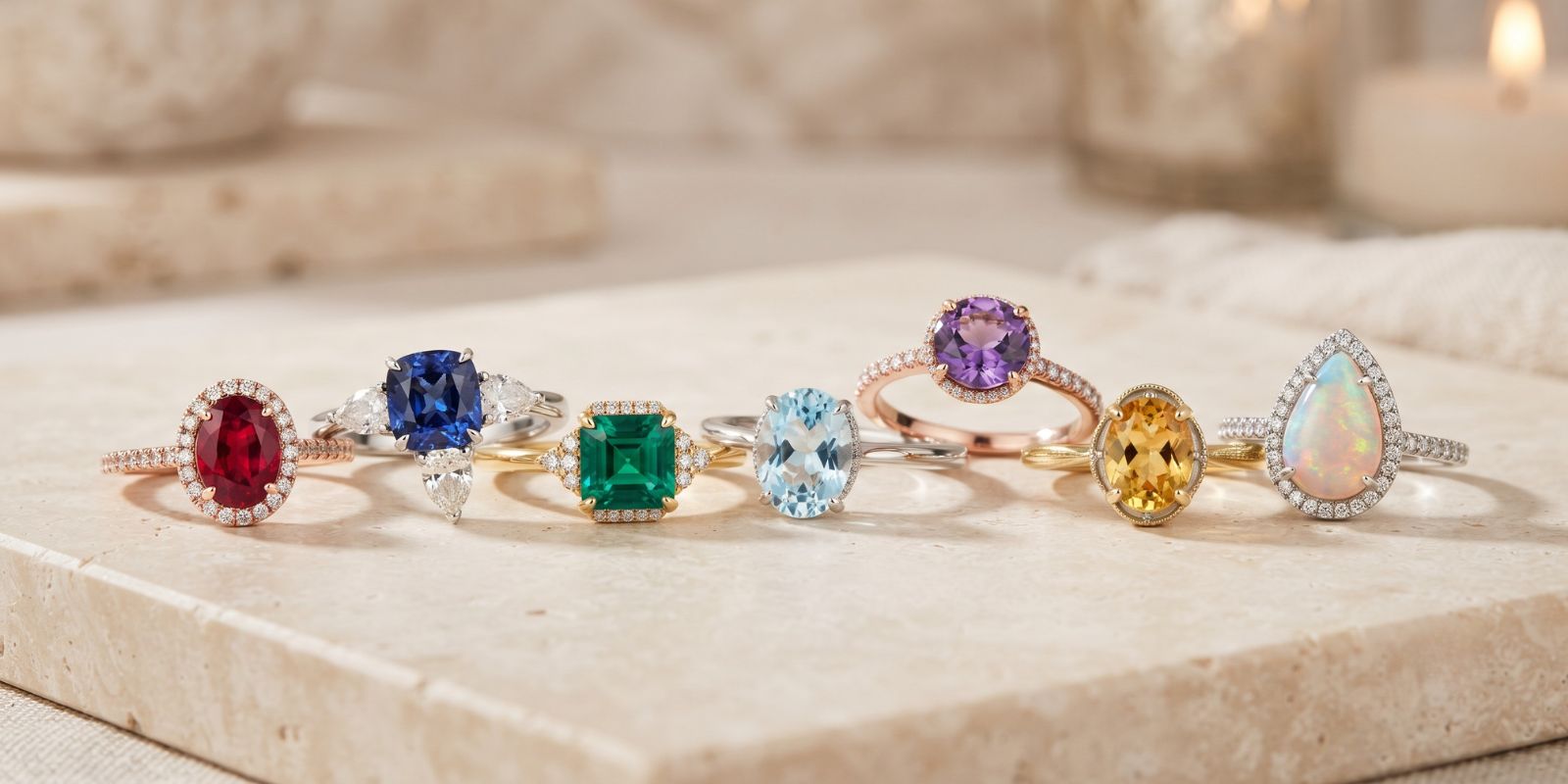 Gemstone Engagement Rings: Meaning Behind Every Colored Gemstone