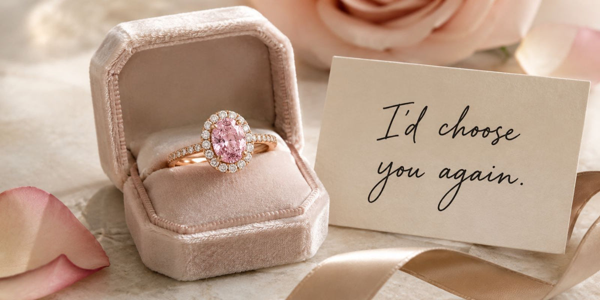 Pink Diamond Gift for Wife: Romantic Lab-Grown Pink Diamond Ring Ideas