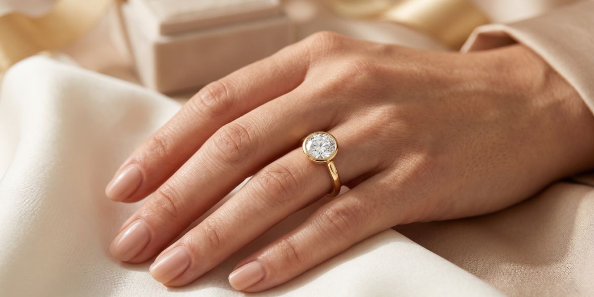 Why Yellow Gold Bezel Engagement Rings Are the 2026 Trend Buyers Actually Want