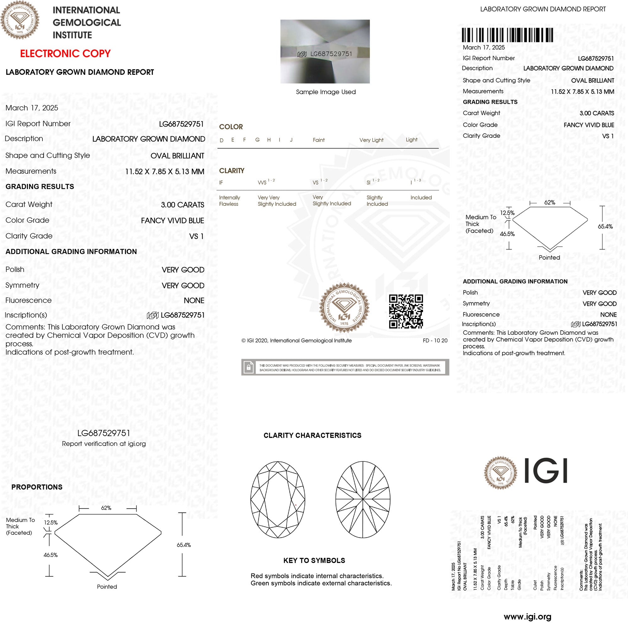 IGI Certified 1 Carat Lab Grown Blue Diamond Marquise Engagement Ring for Women Vivid Blue - VS1 - Rosec Jewels