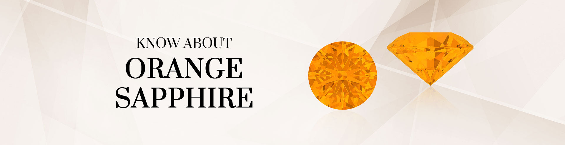 Orange Sapphire Stone