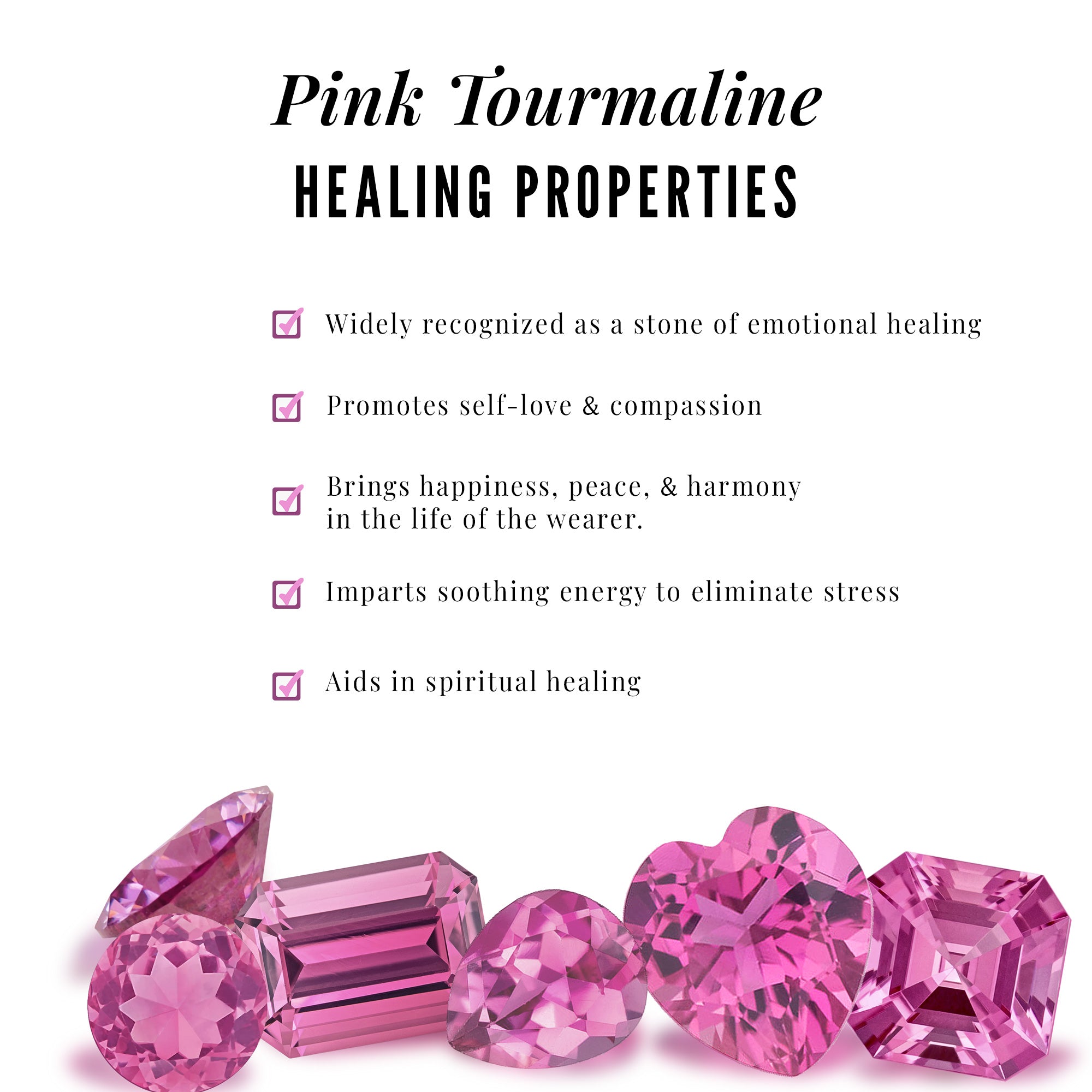 Round Pink Tourmaline Flower Stud Earrings with Diamond AAA - Rosec Jewels