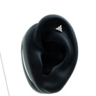 Simple Diamond Flower Nose Stud for Women Natural - ( HI-SI ) - Rosec Jewels